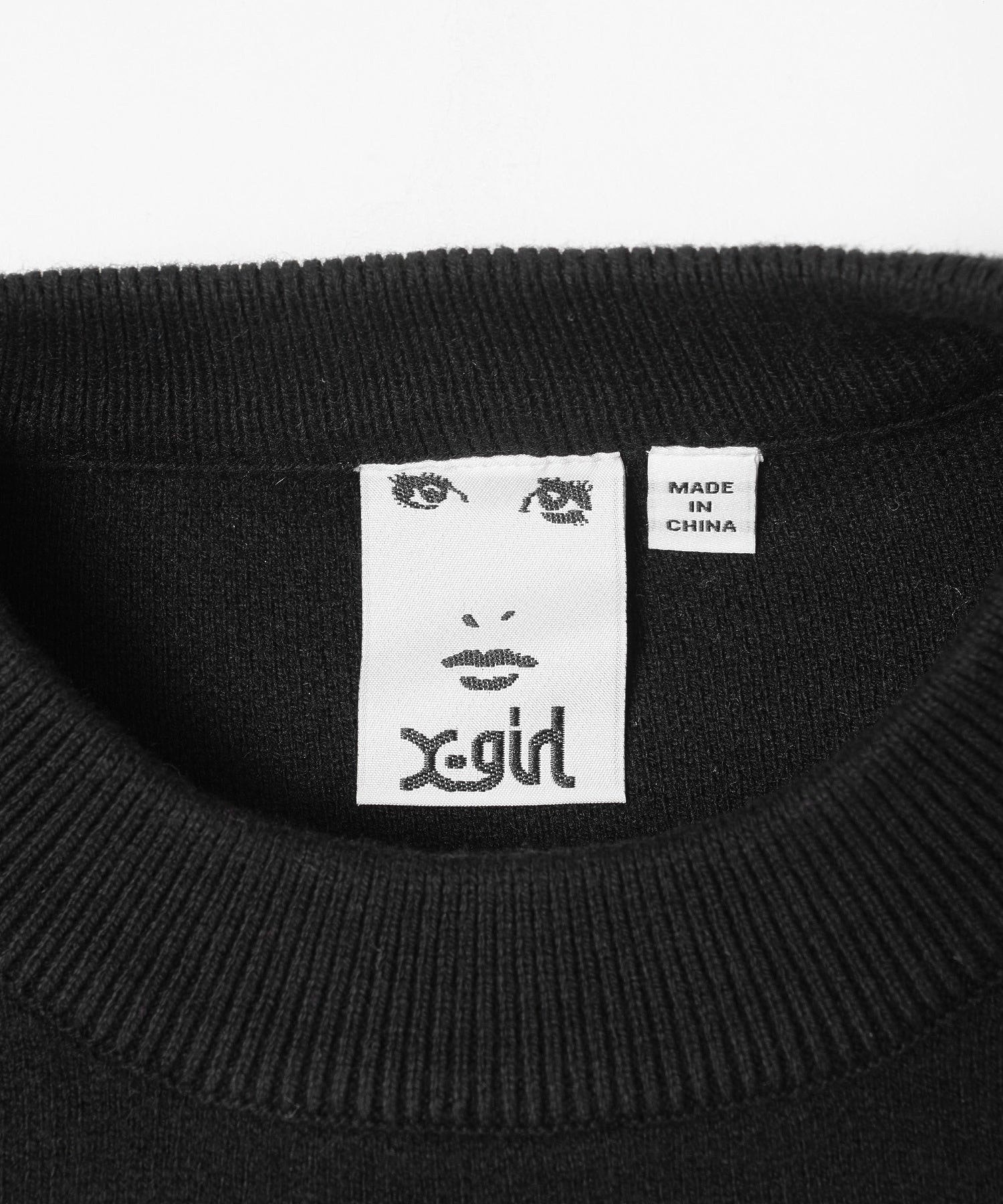 DROP STITCH LOGO KNIT TOP X-girl
