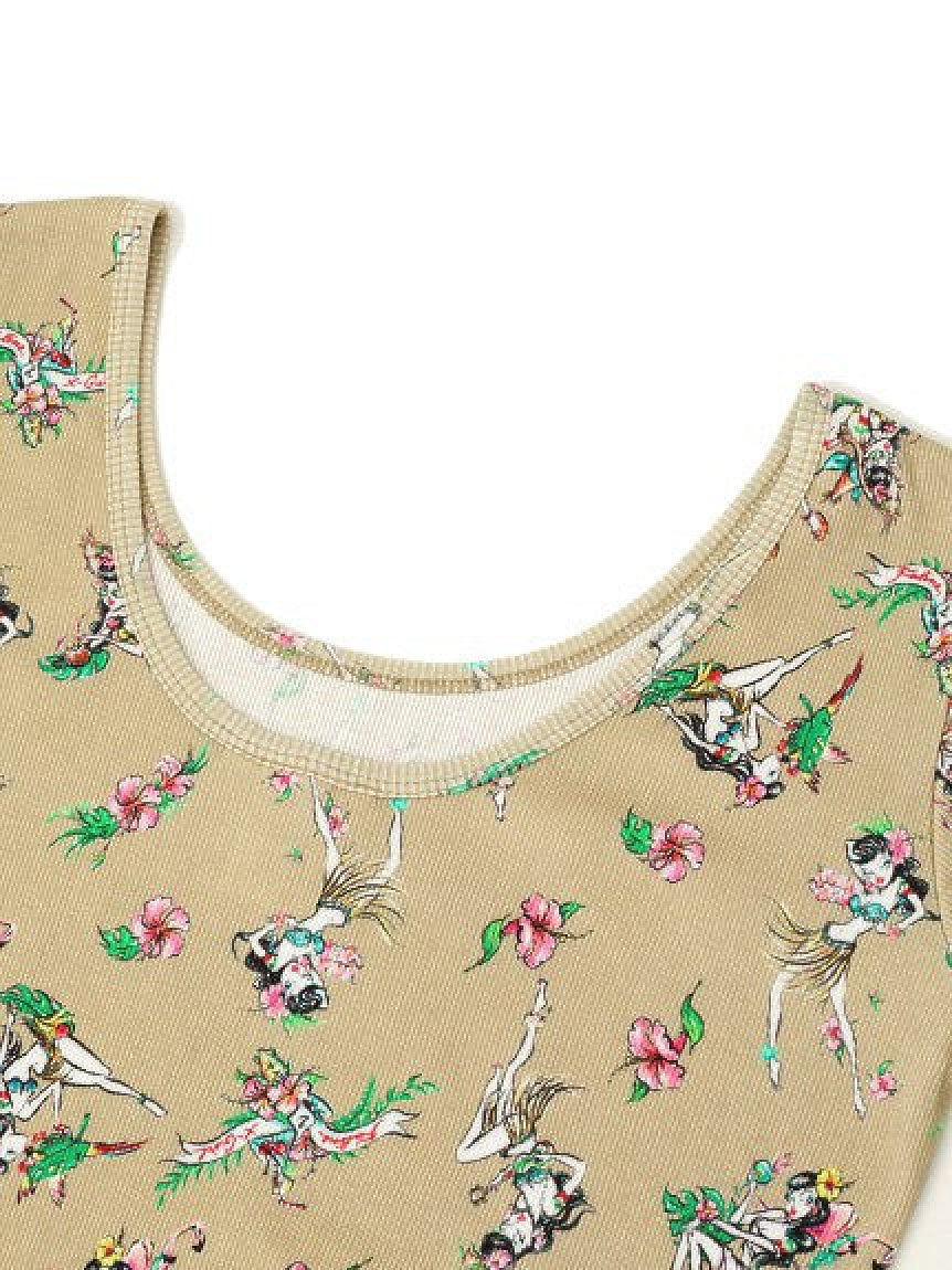 X-girl × FALINE ALOHA GIRL S/S DRESS