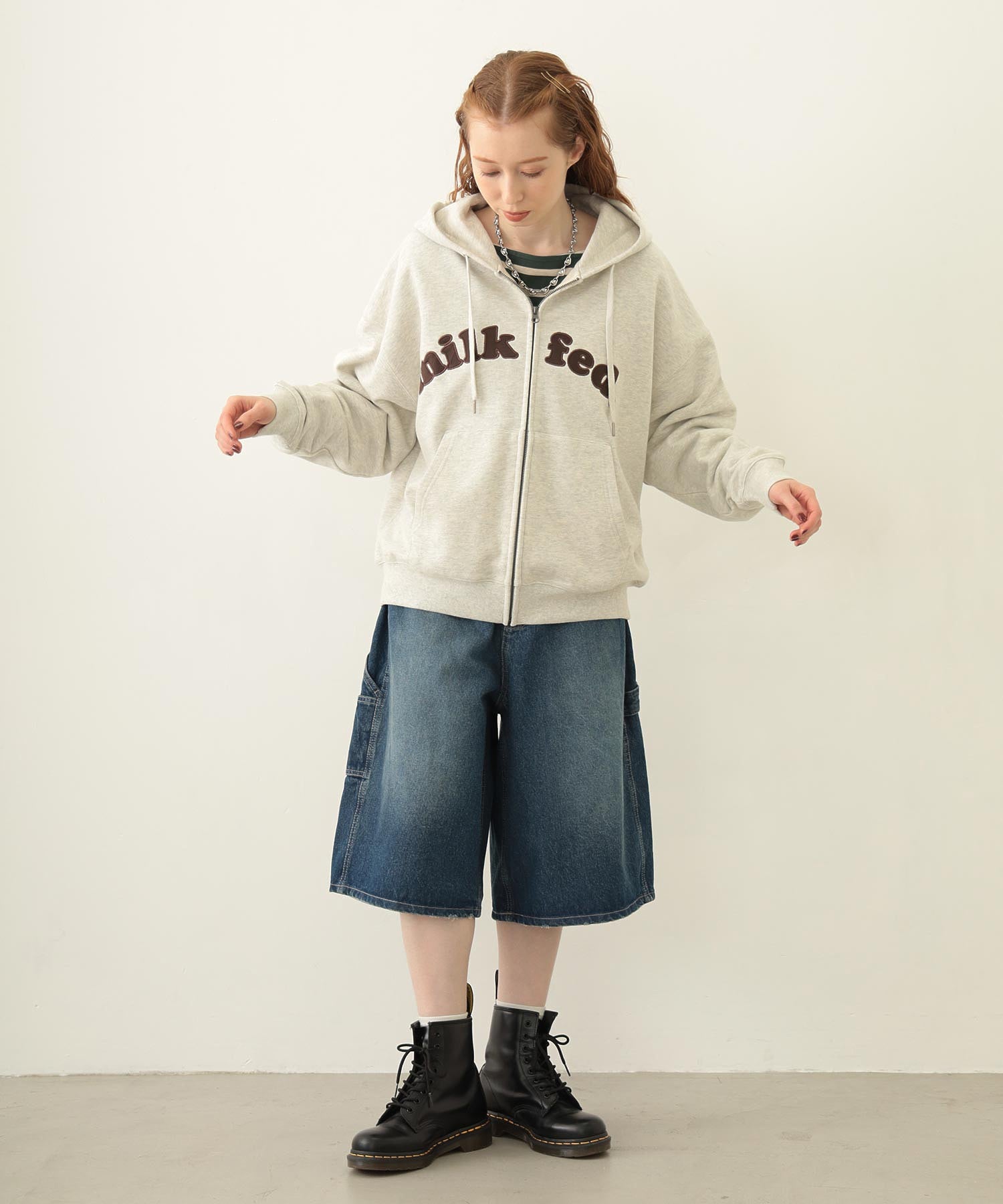 ARCH COOPER LOGO ZIP UP HOODIE