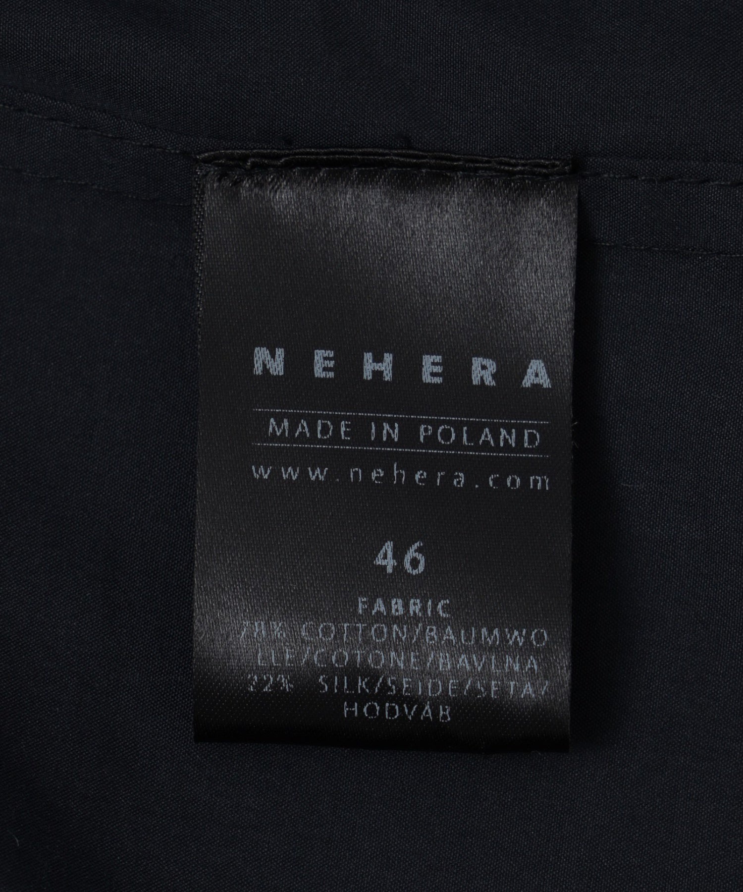 NEHERA/ネヘラ/CRISPY COTTON SILK BISAU MAN