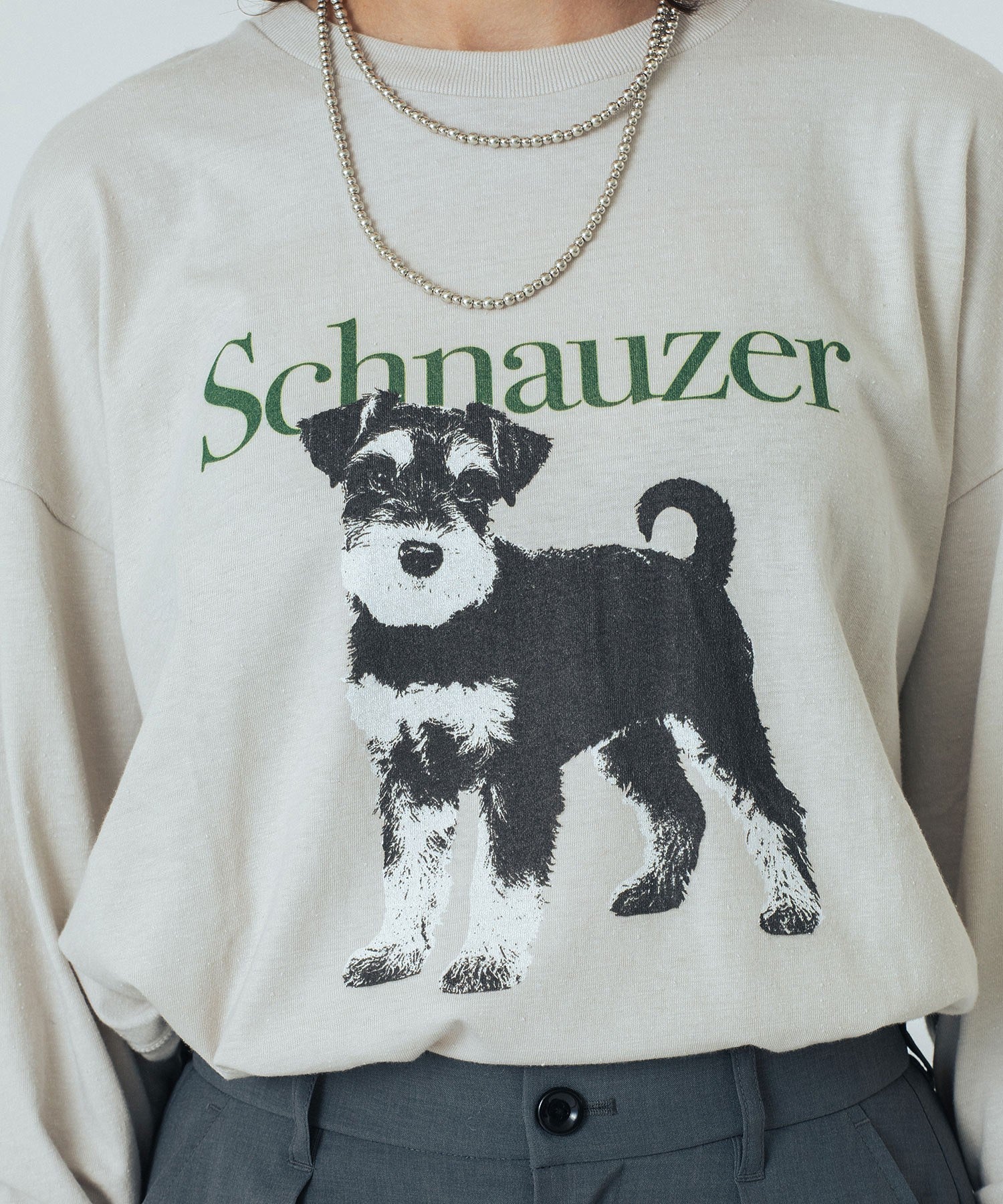 CREOLME/DOG GRAPHIC L/S TEE