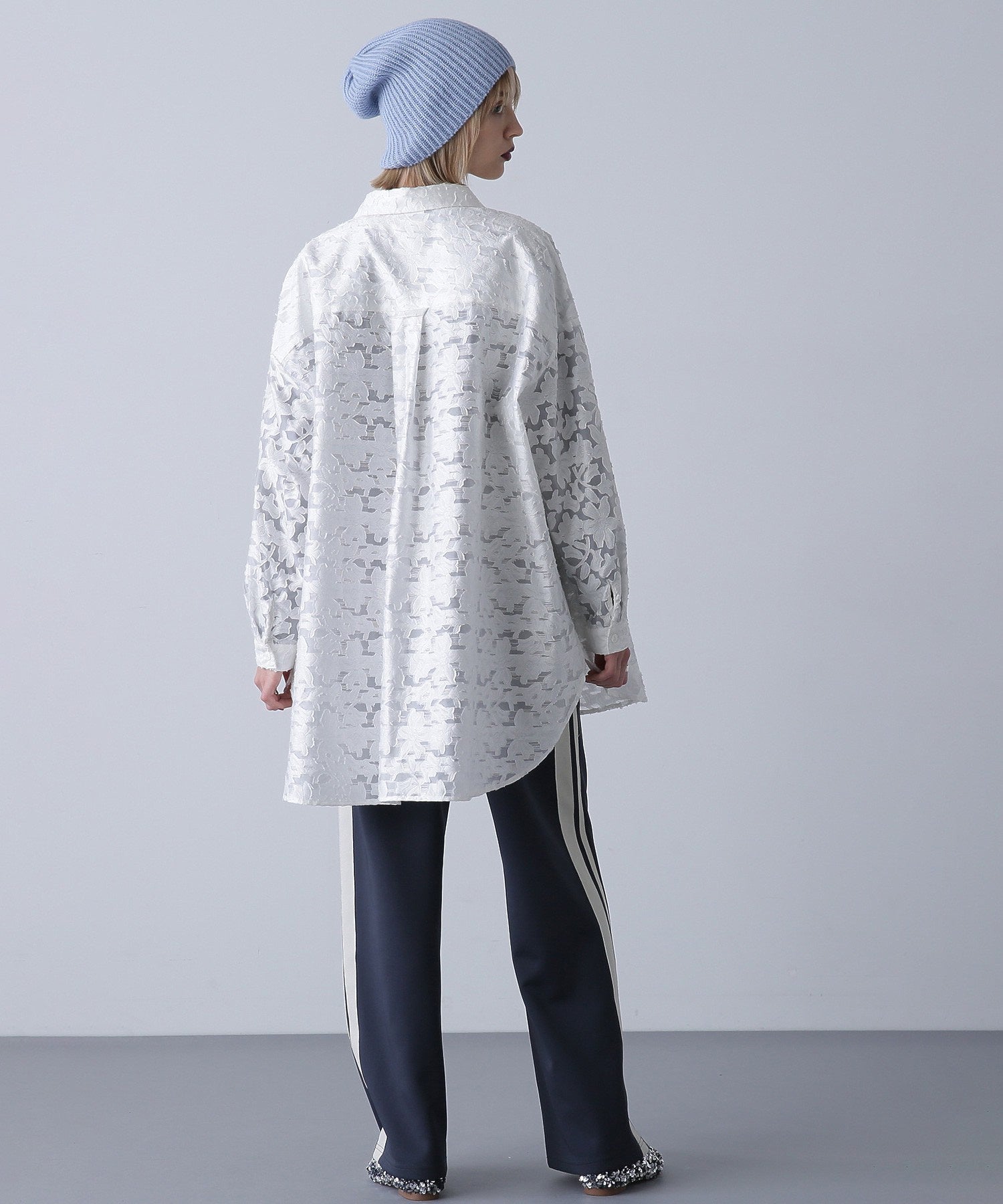 GENE HEAVENS/フラワーシアードビー ワークポケットビッグシャツ