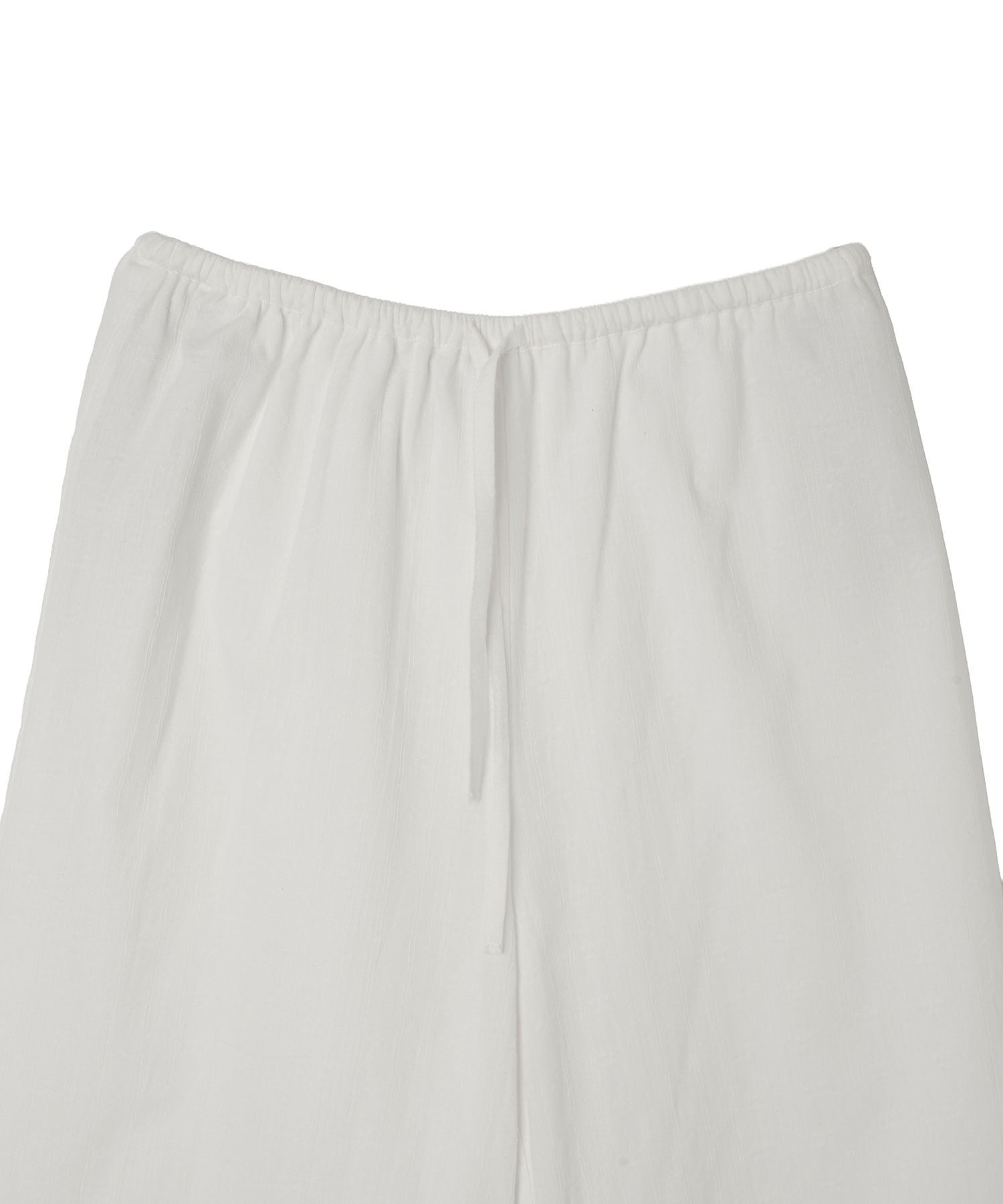 PISCESS/LACE FRILL CAPRI PANTS