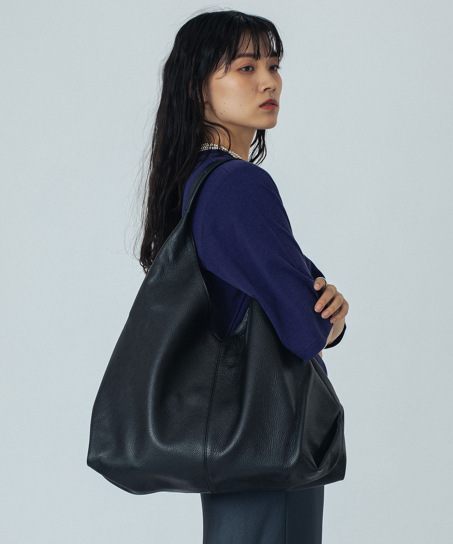 MILLELA FIRENZE/BIG LEATHER TOTE BAG