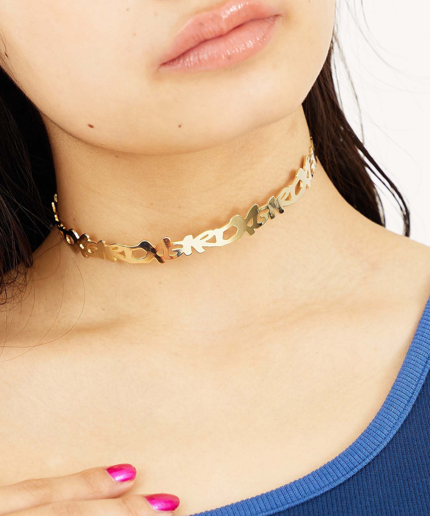 X-GIRL LOGO CHOKER