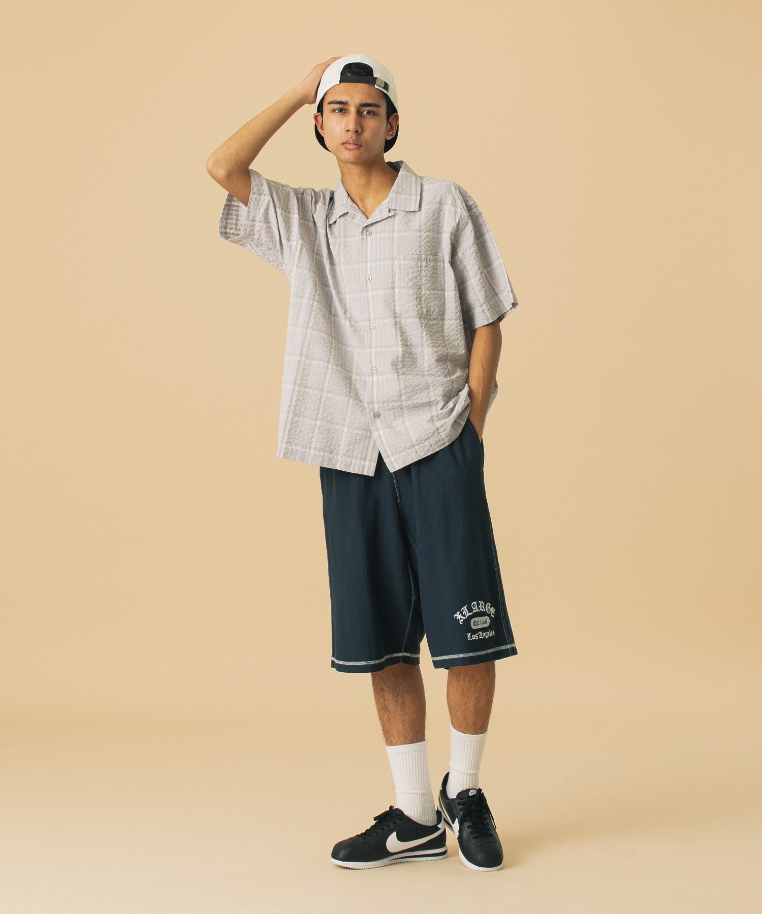 XLARGE×Champion REVERSE WEAVE  STICHED SHORT PANTS