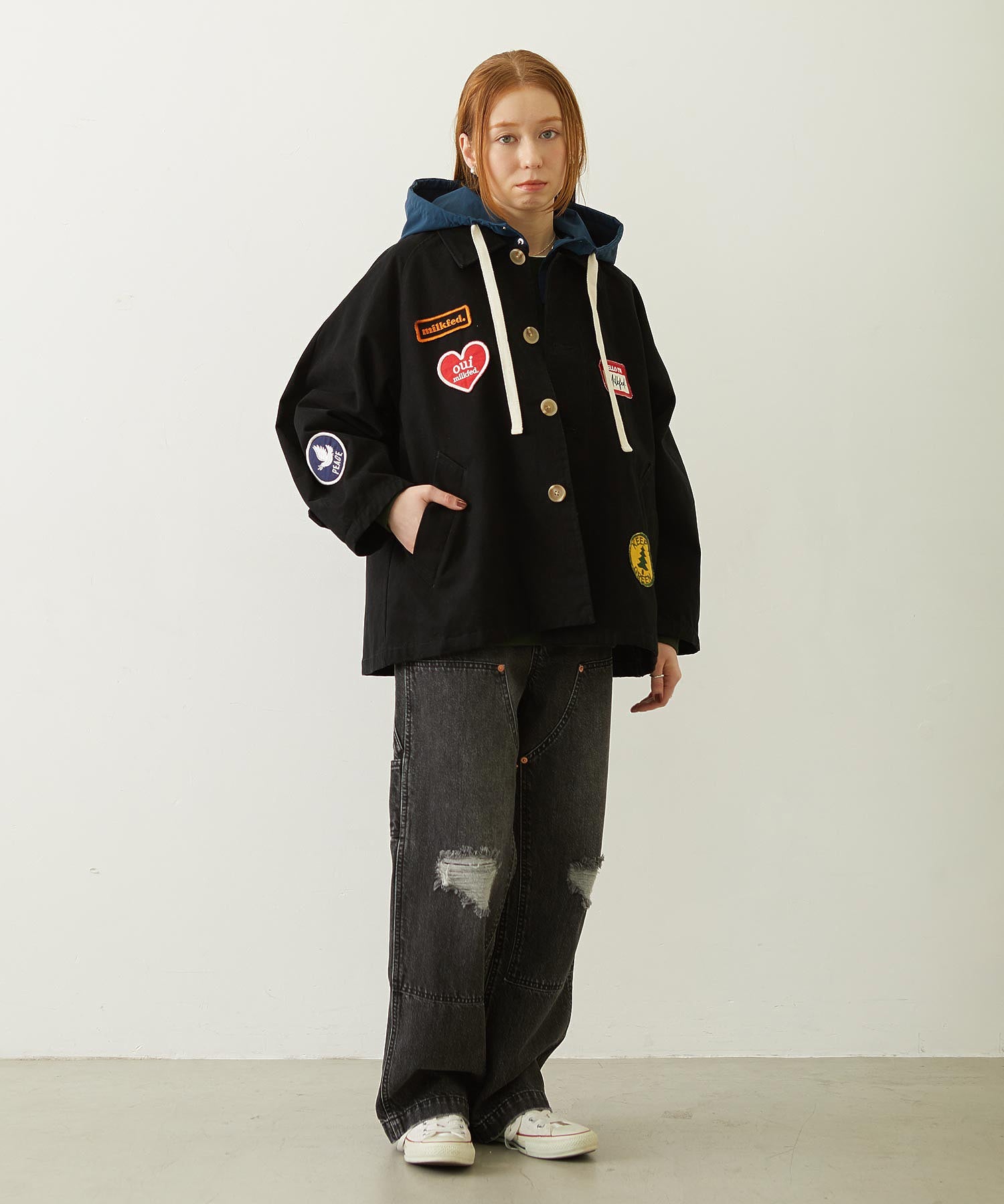 PATCH HOODED JACKET