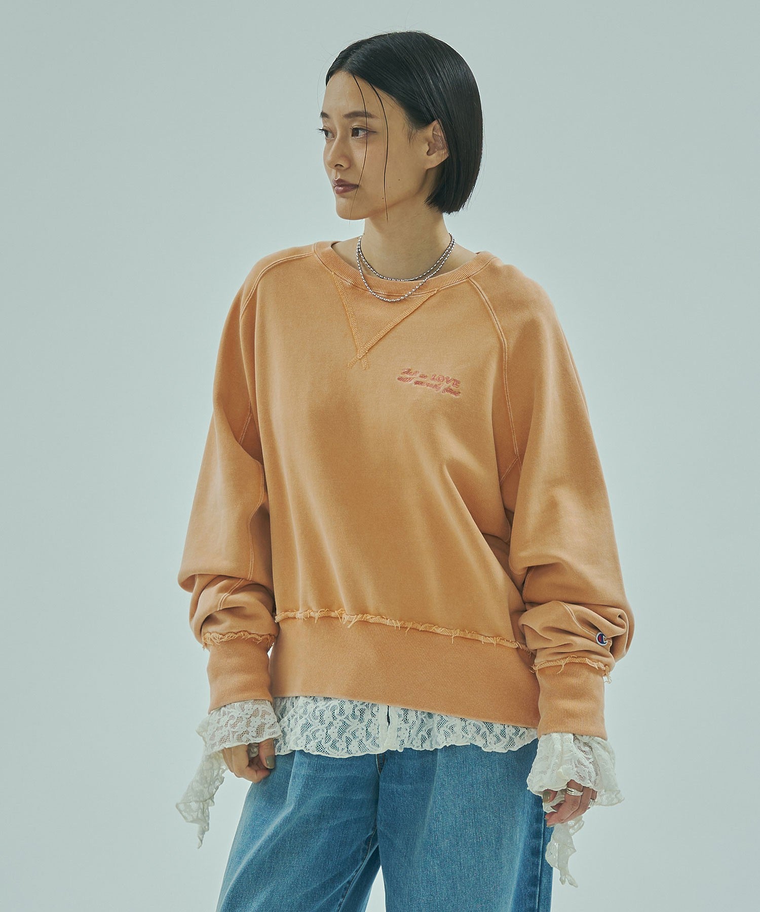 Champion別注】ROSE BUD×Champion HEAVY WASH SWEAT – calif（カリフ