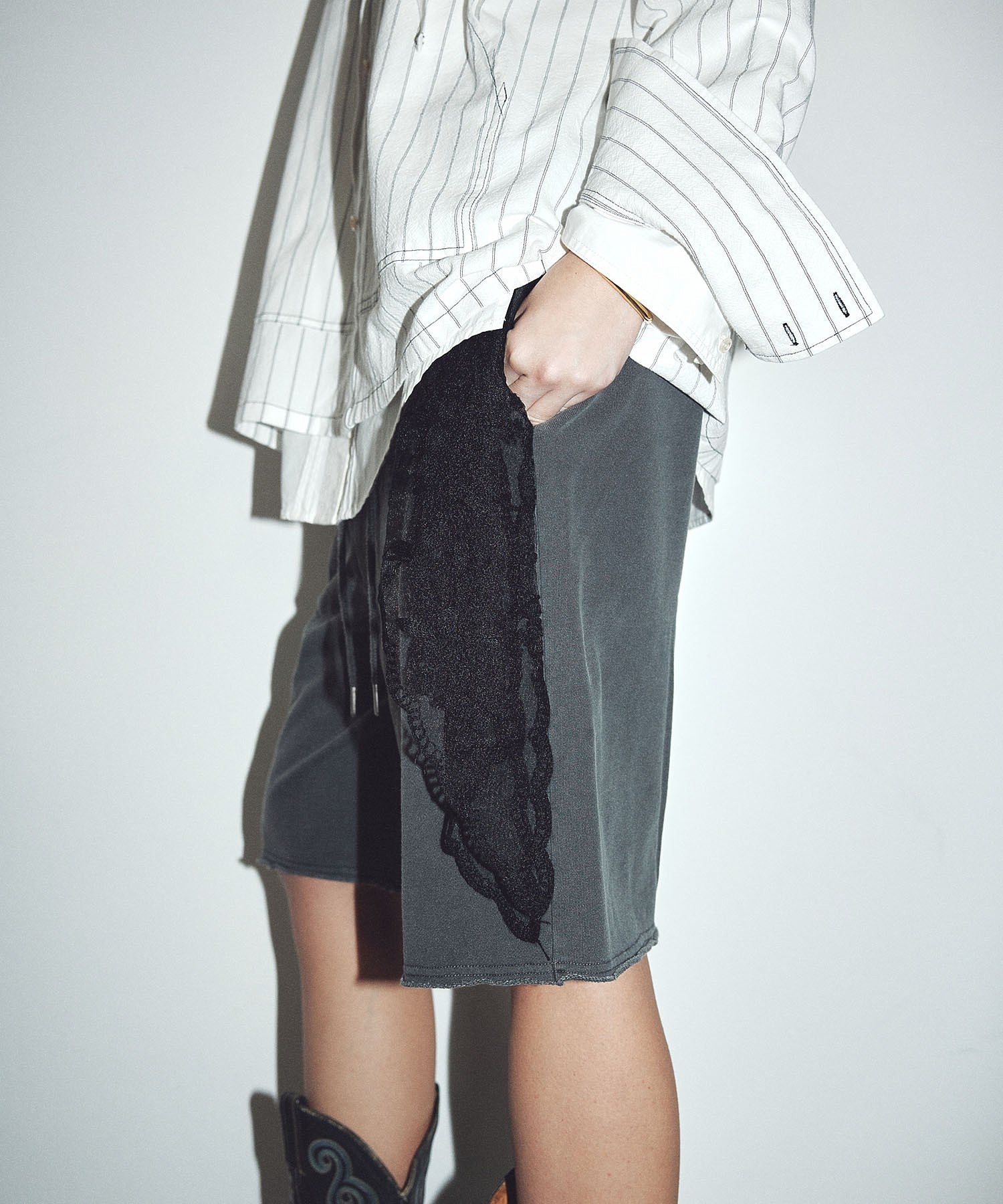 CREOLME/SWEAT HALF PANTS