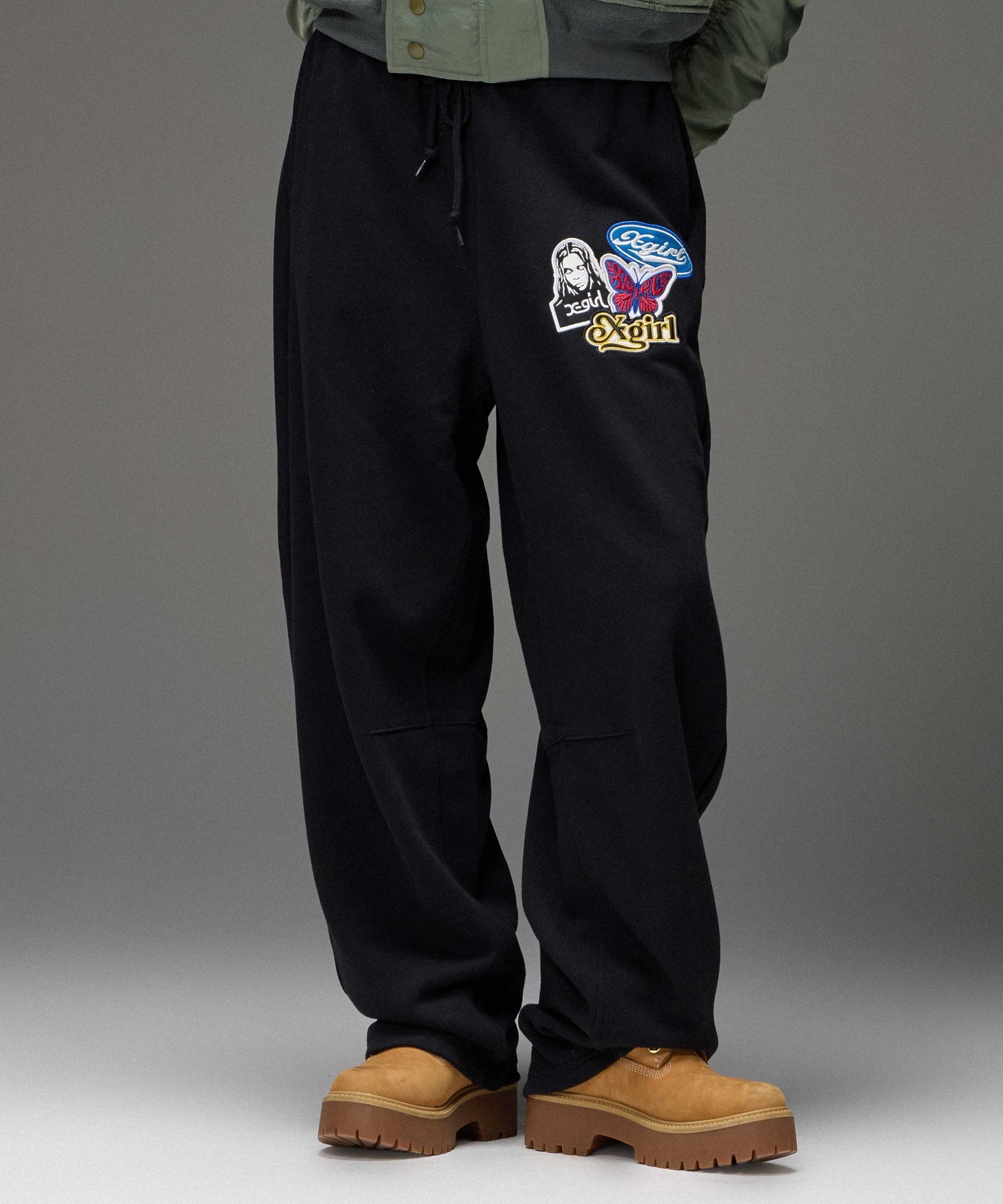 X-girl PATCHES SWEATPANTS