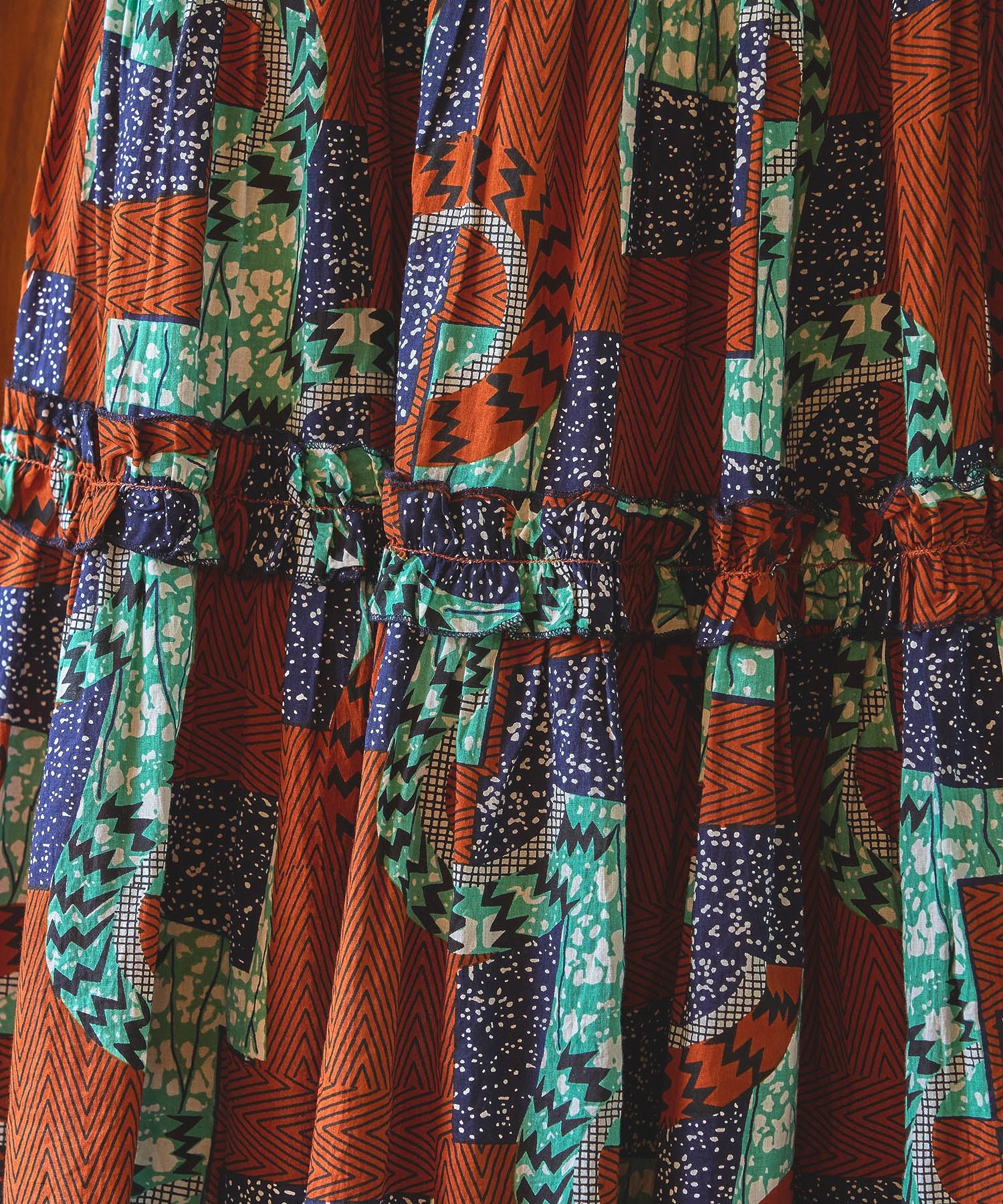 mag.by c/PRINT TIERED SKIRT