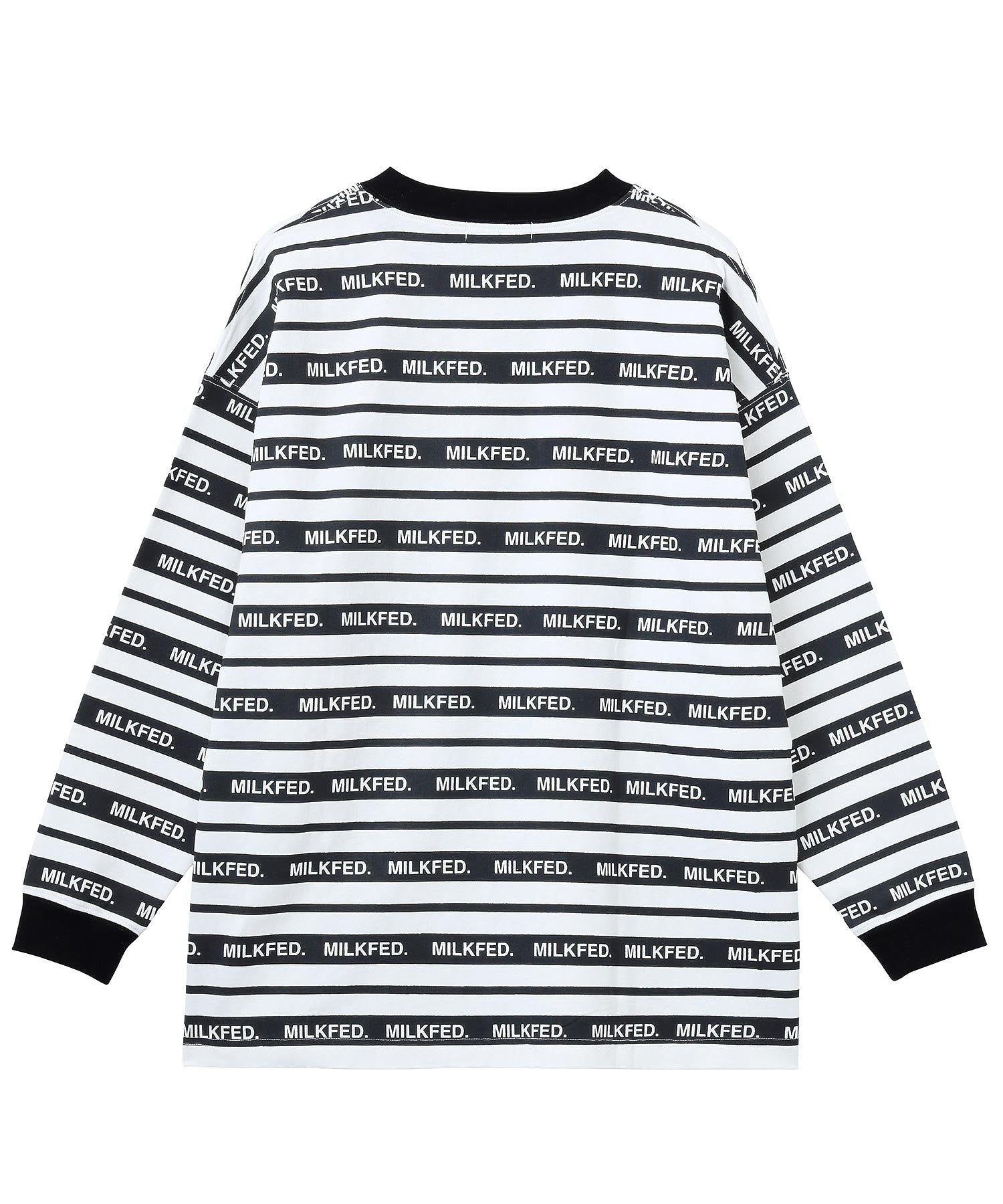 LOGO STRIPE L/S TOP MILKFED.