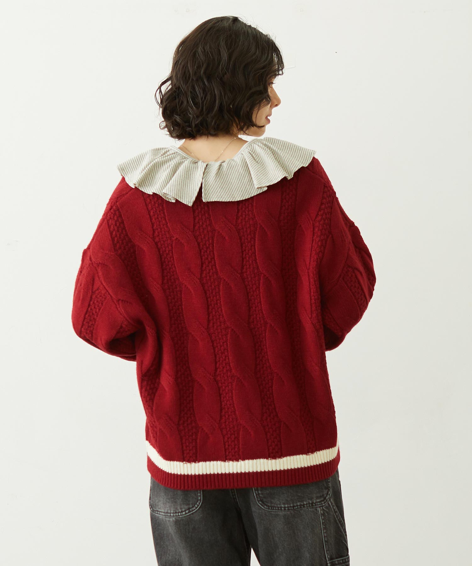 CRICKET KNIT PATCH CARDIGAN