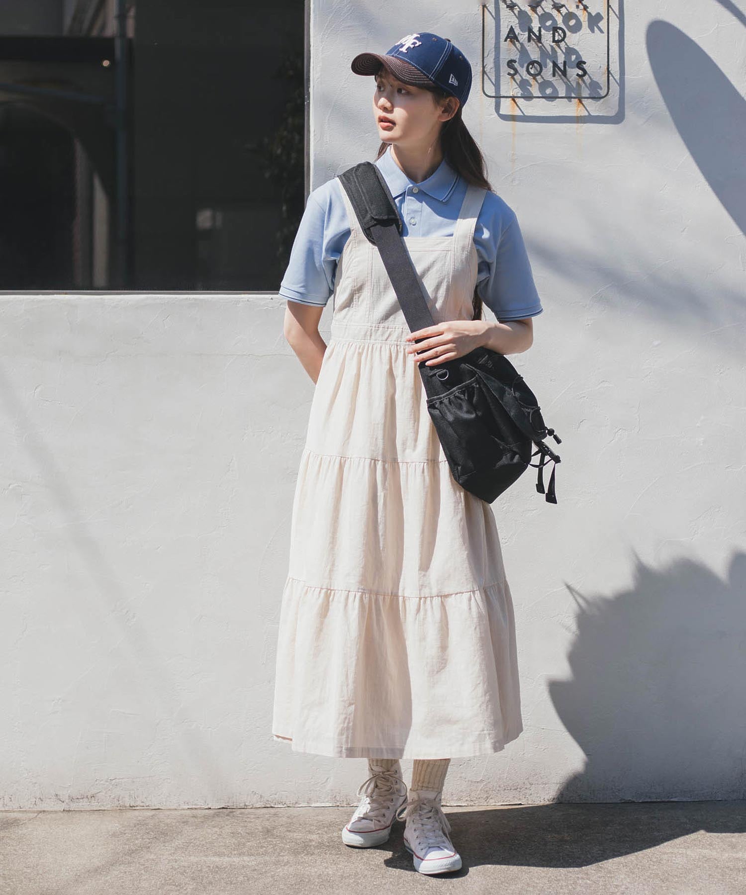 APRON TIERED DRESS
