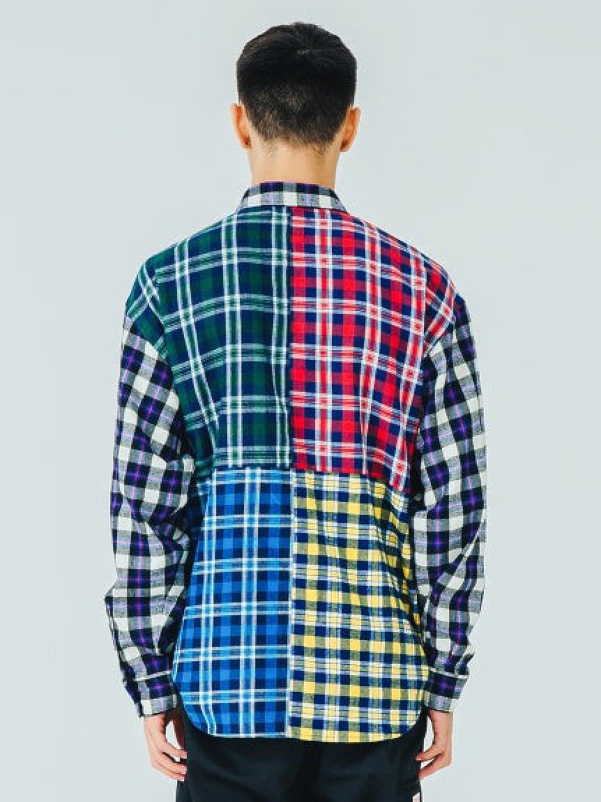L/S PATCHWORK SHIRT SILAS