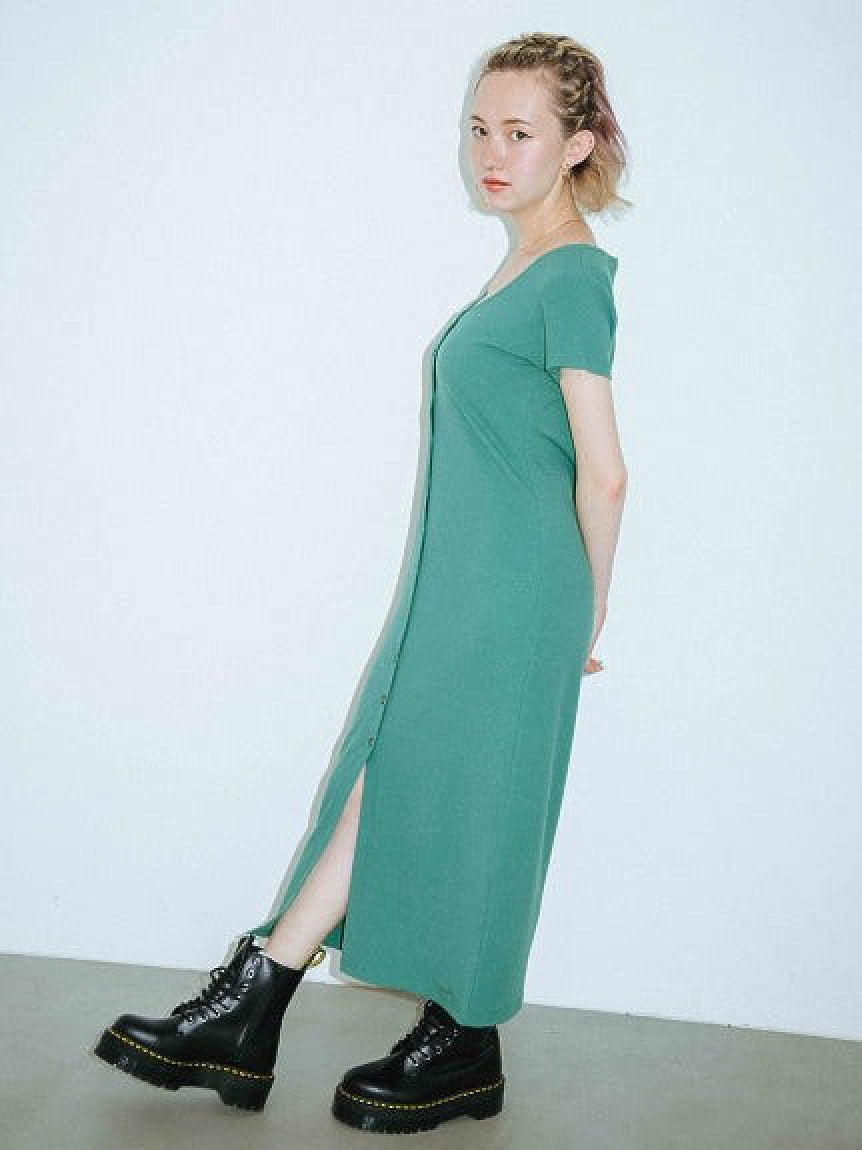 AIRLY RIB DRESS X-girl