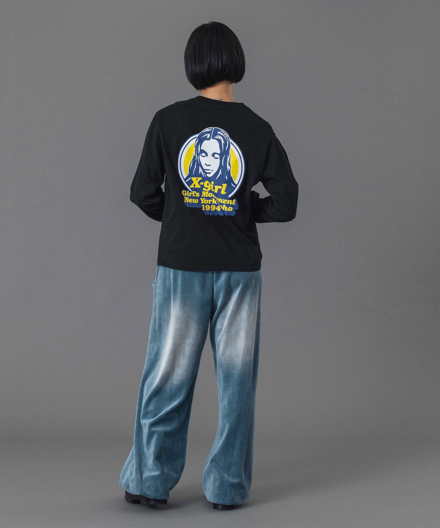 FADED VELOUR LOOSE FIT PANTS
