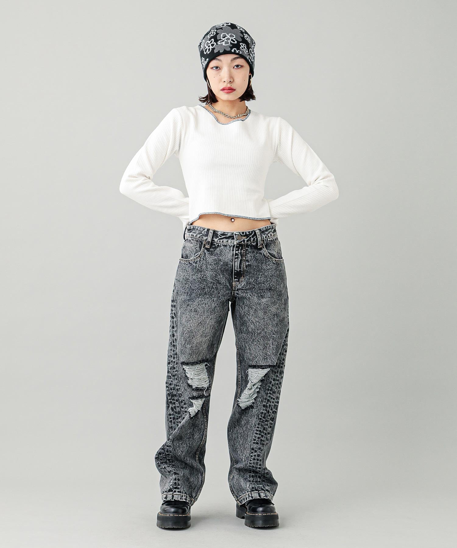 2WAY LACE UP TOP