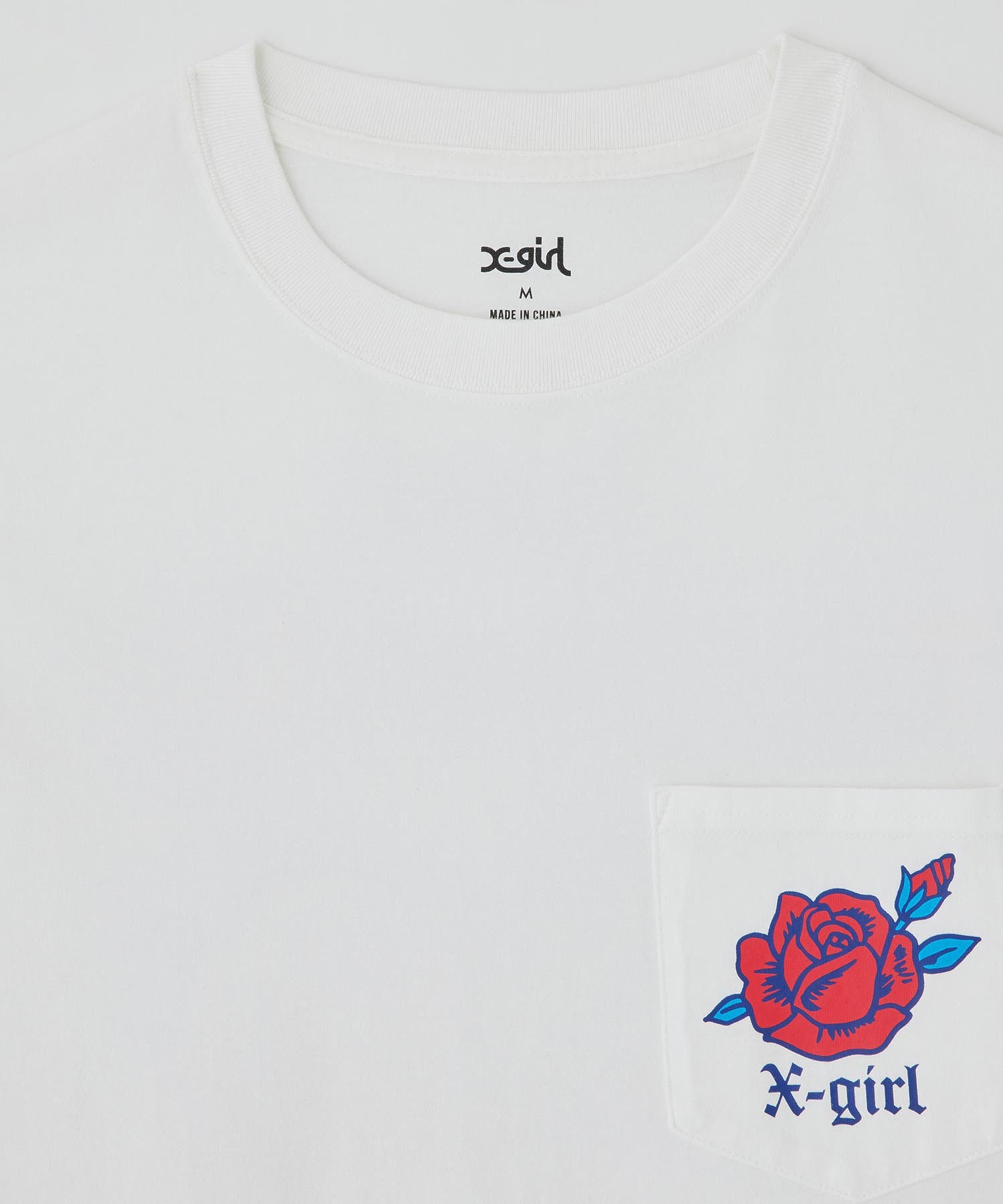 ROSE POCKET S/S TEE X-girl