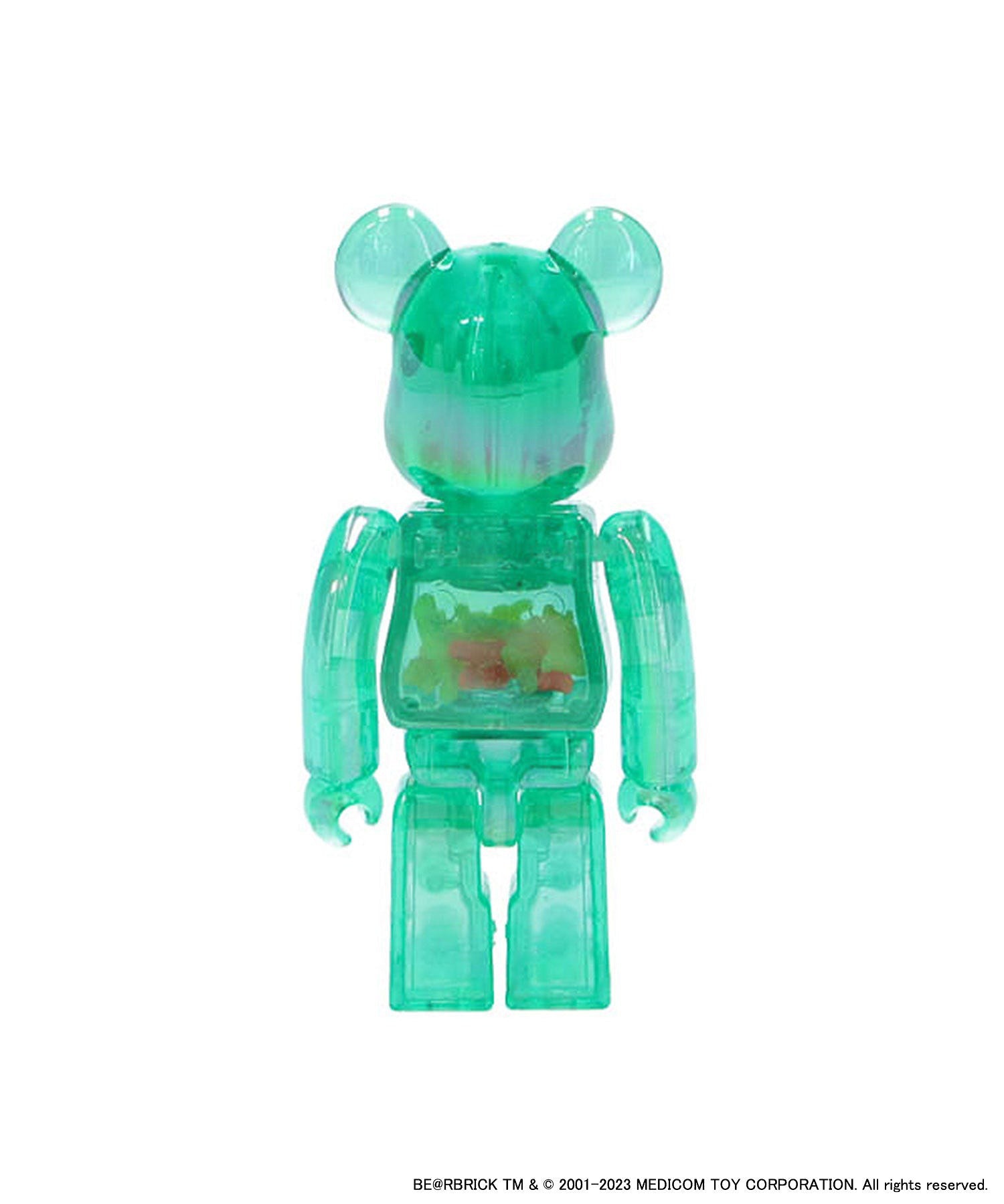 BE@RBRICK X-girl CLEAR GREEN 100% & 400%