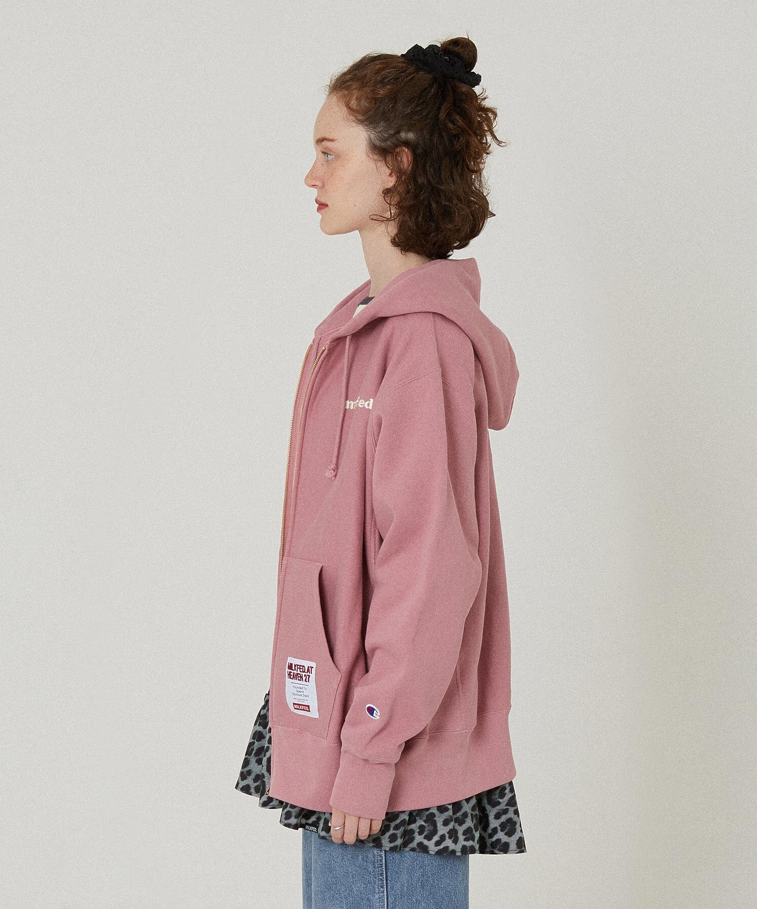 MILKFED.×CHAMPION SWEAT ZIP HOODIE