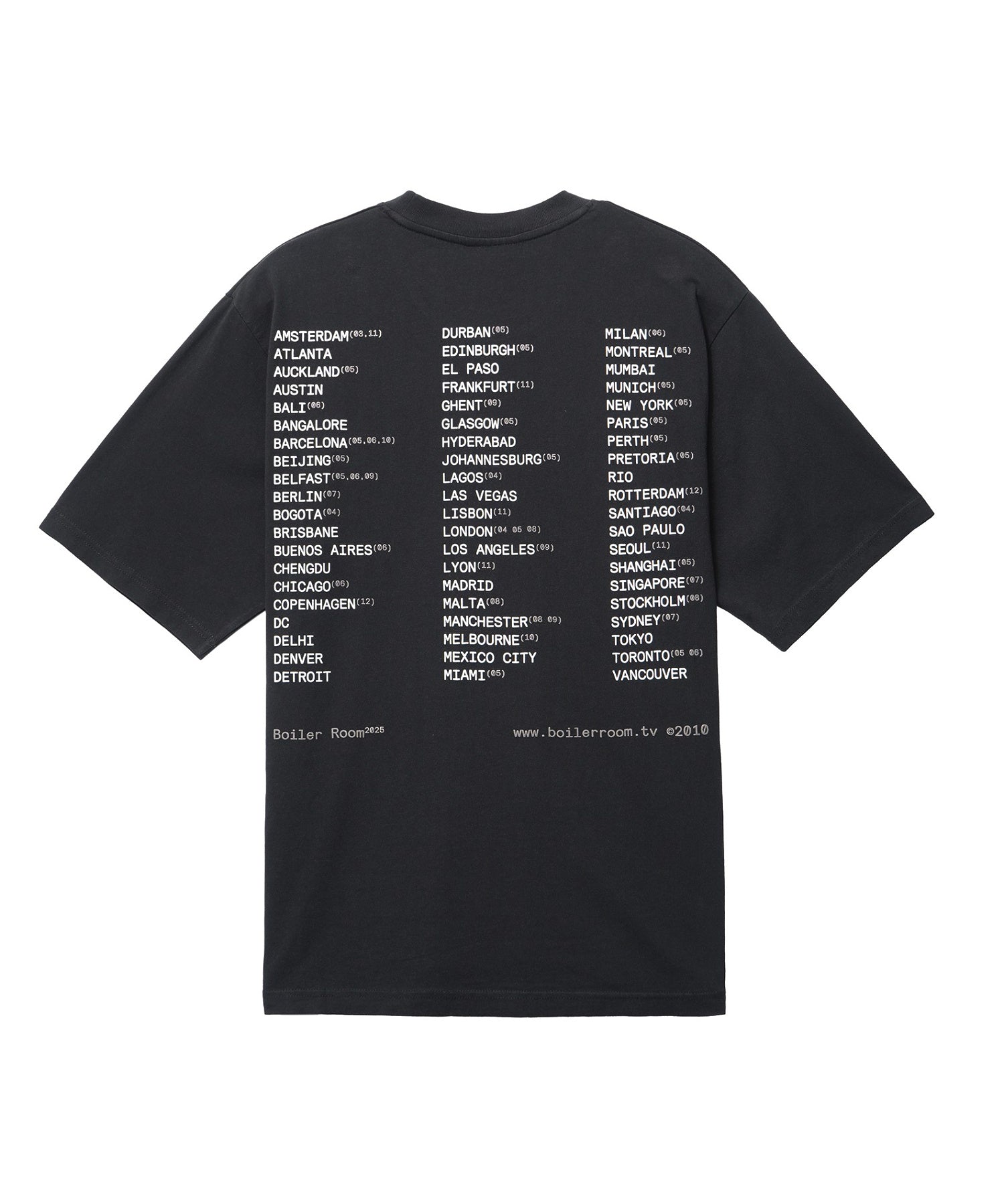 BOILER ROOM/ボイラールーム/WORLD TOUR TEE SS25SS11