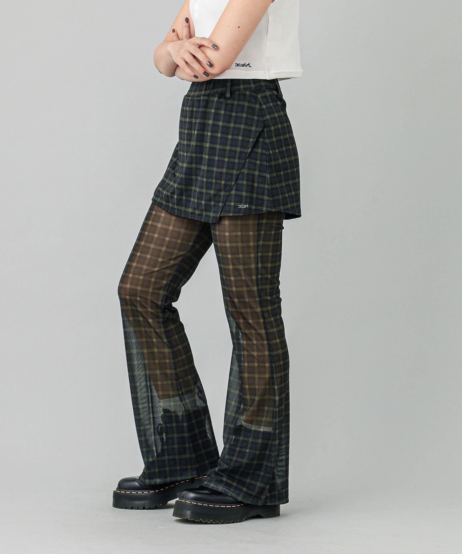 LAYERED SHEER PANTS