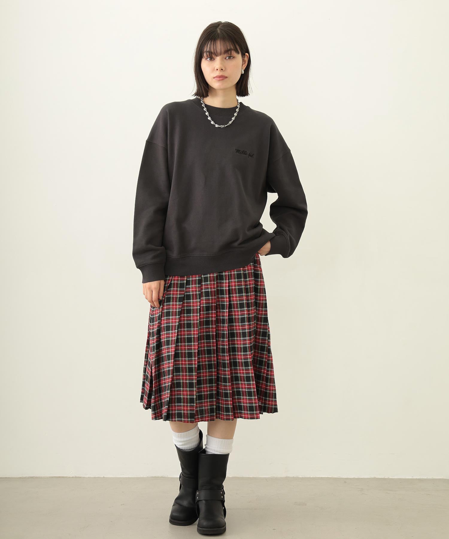 ICING LOGO WIDE CREW SWEAT TOP