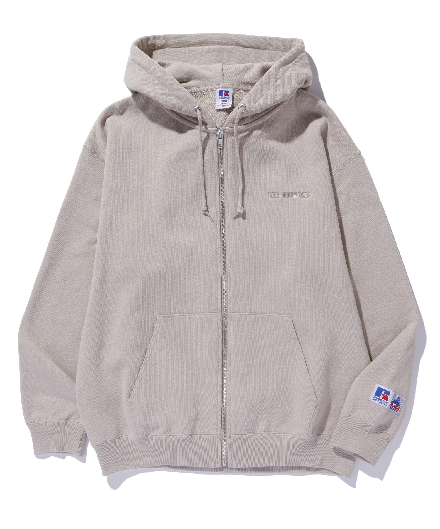 XLARGE×RUSSELL ATHLETIC ZIP UP HOODED SWEATSHIRT