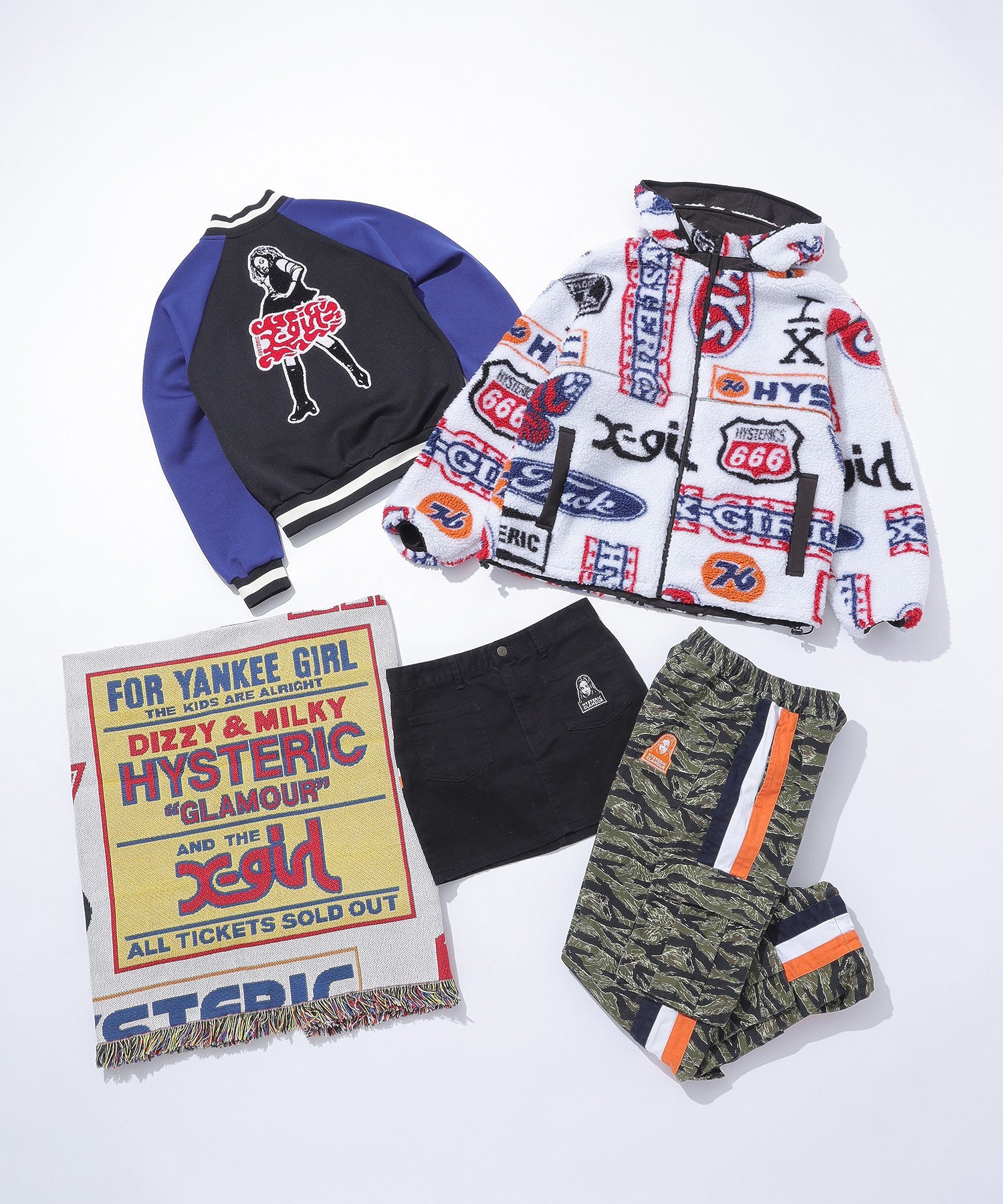 X-girl x HYSTERIC GLAMOUR MINI SKIRT