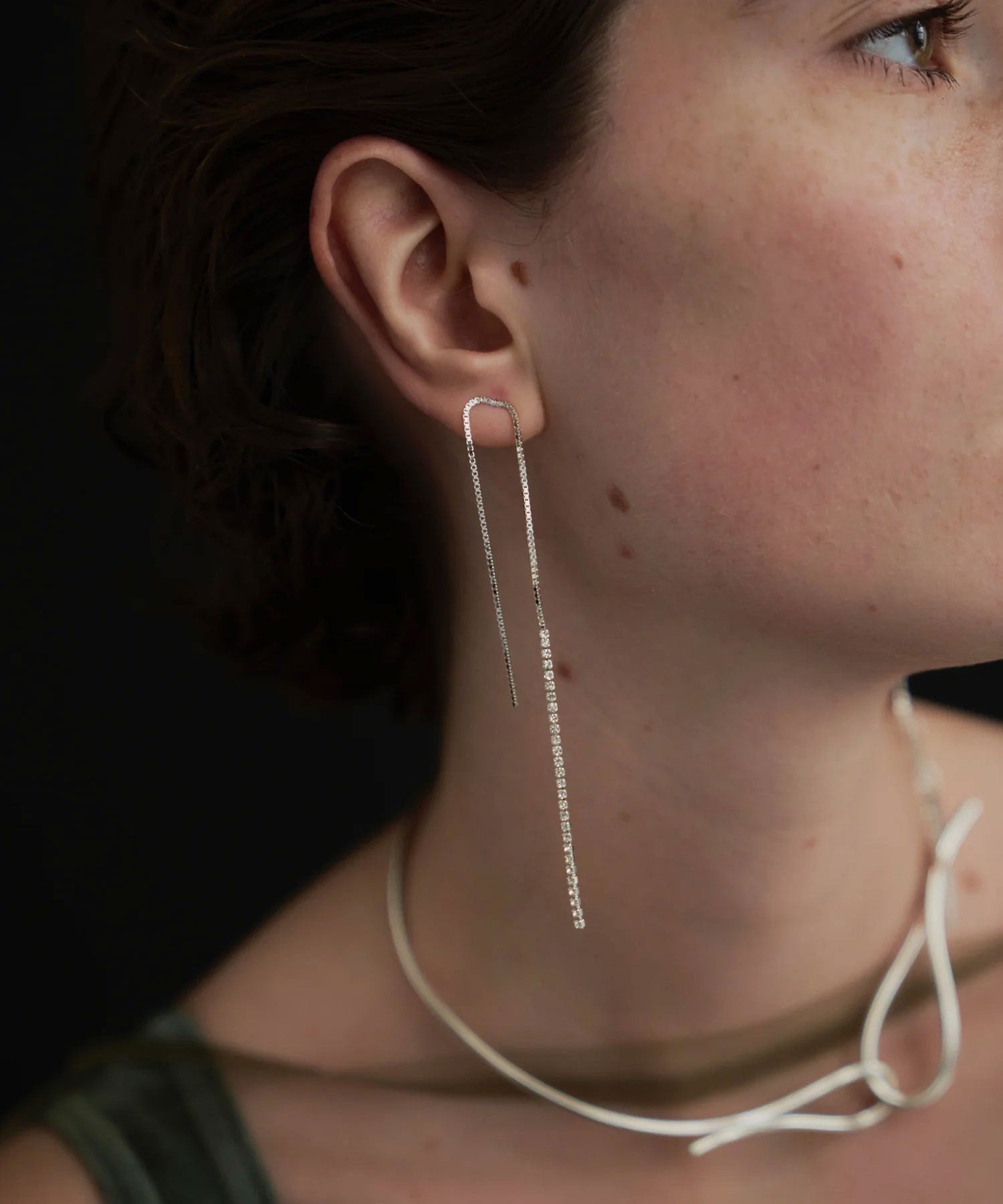 loni/LEAF BIJOU ASYMMETRY PIERCE