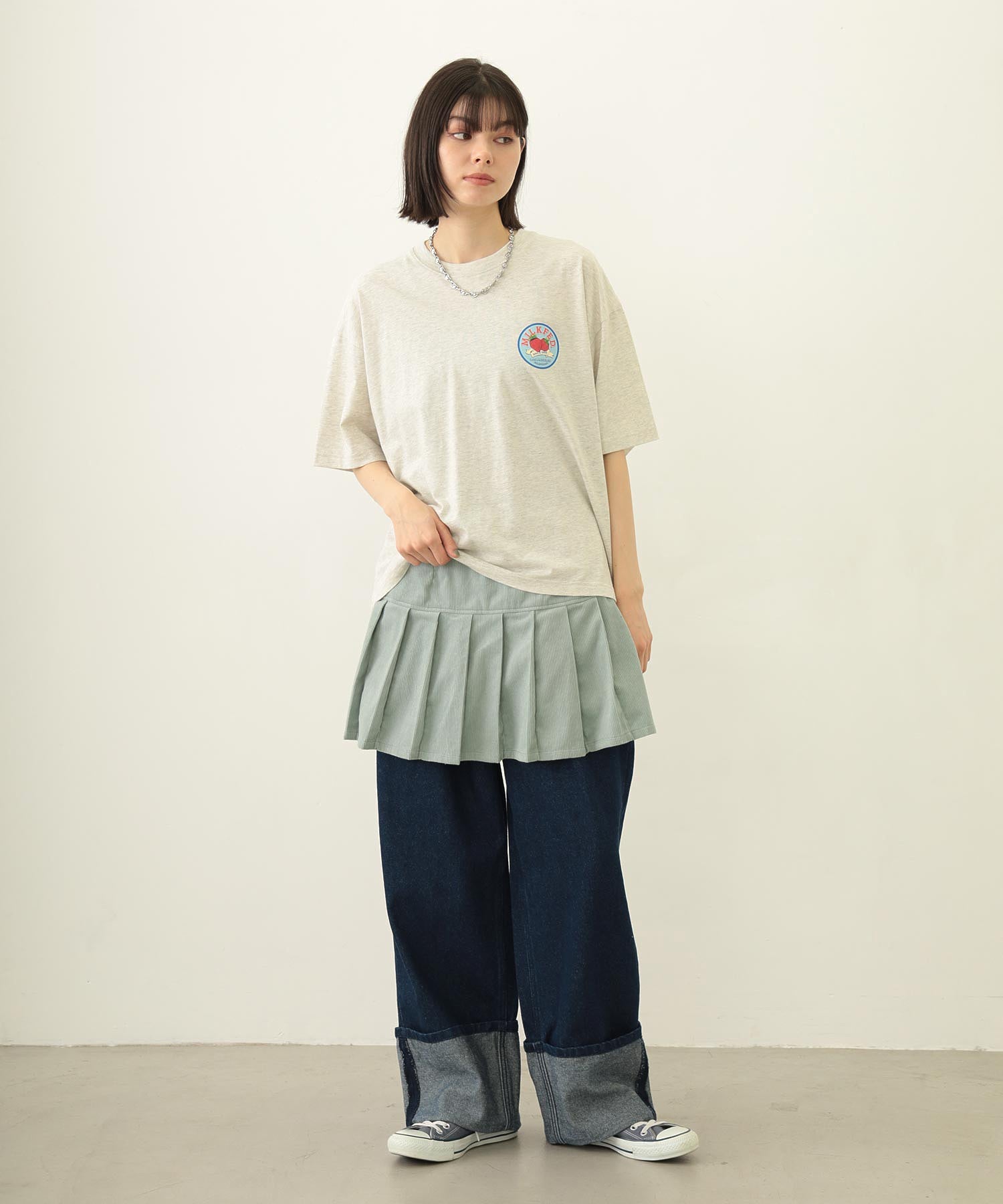 LAYERED CULOTTE SKIRT