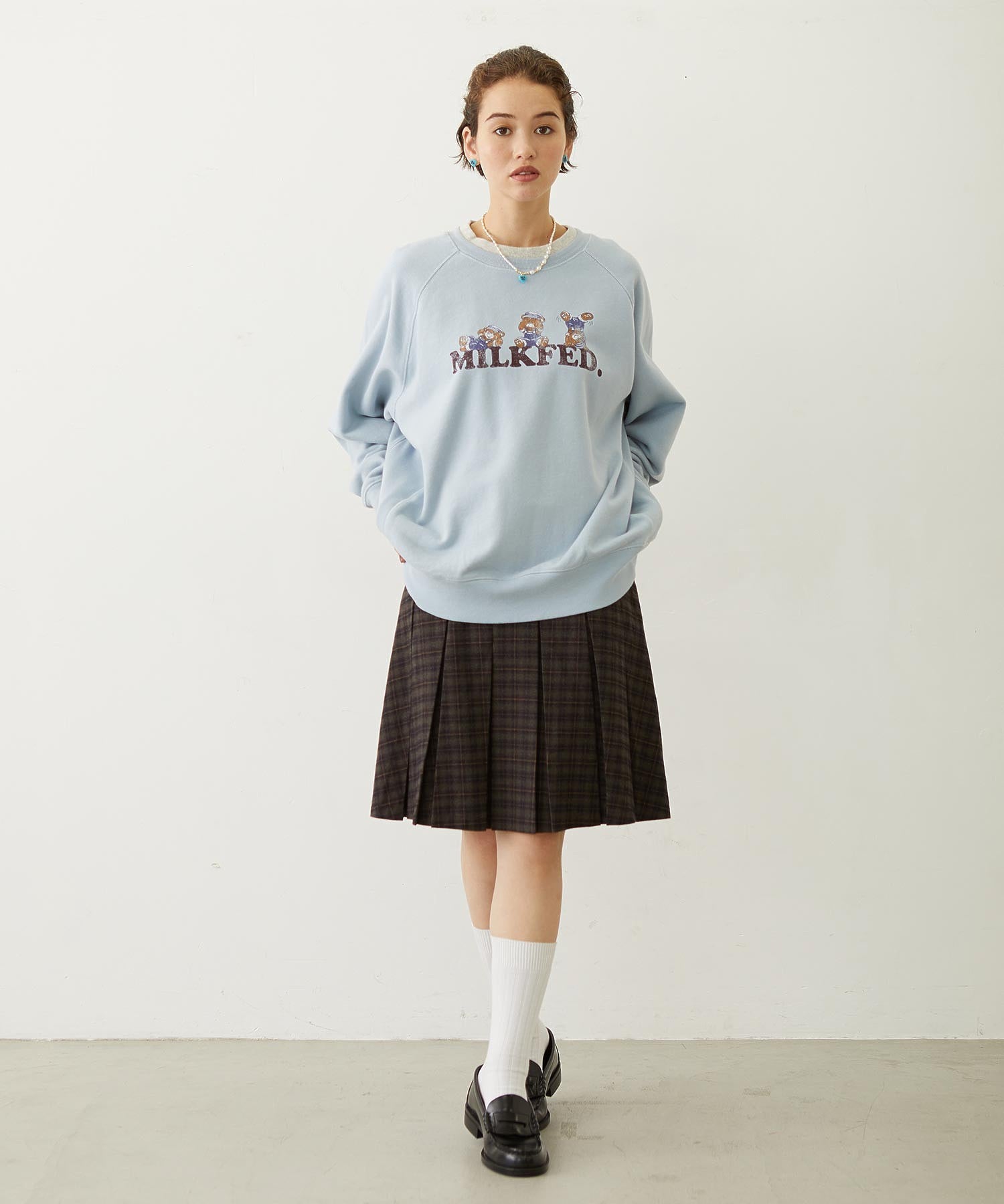 BELTED PLEATED SKIRT