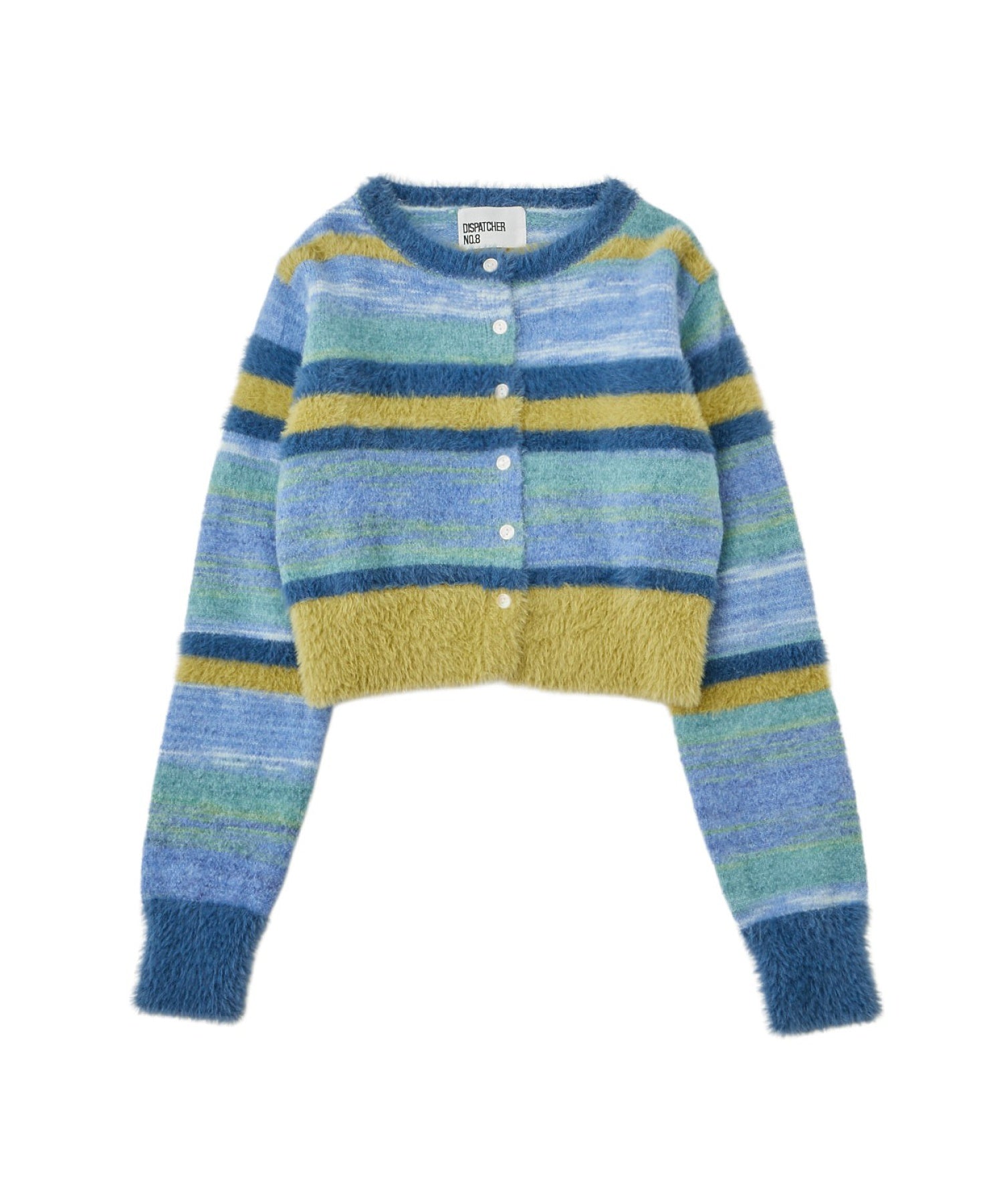 マルチボーダーシャギーカーディガン