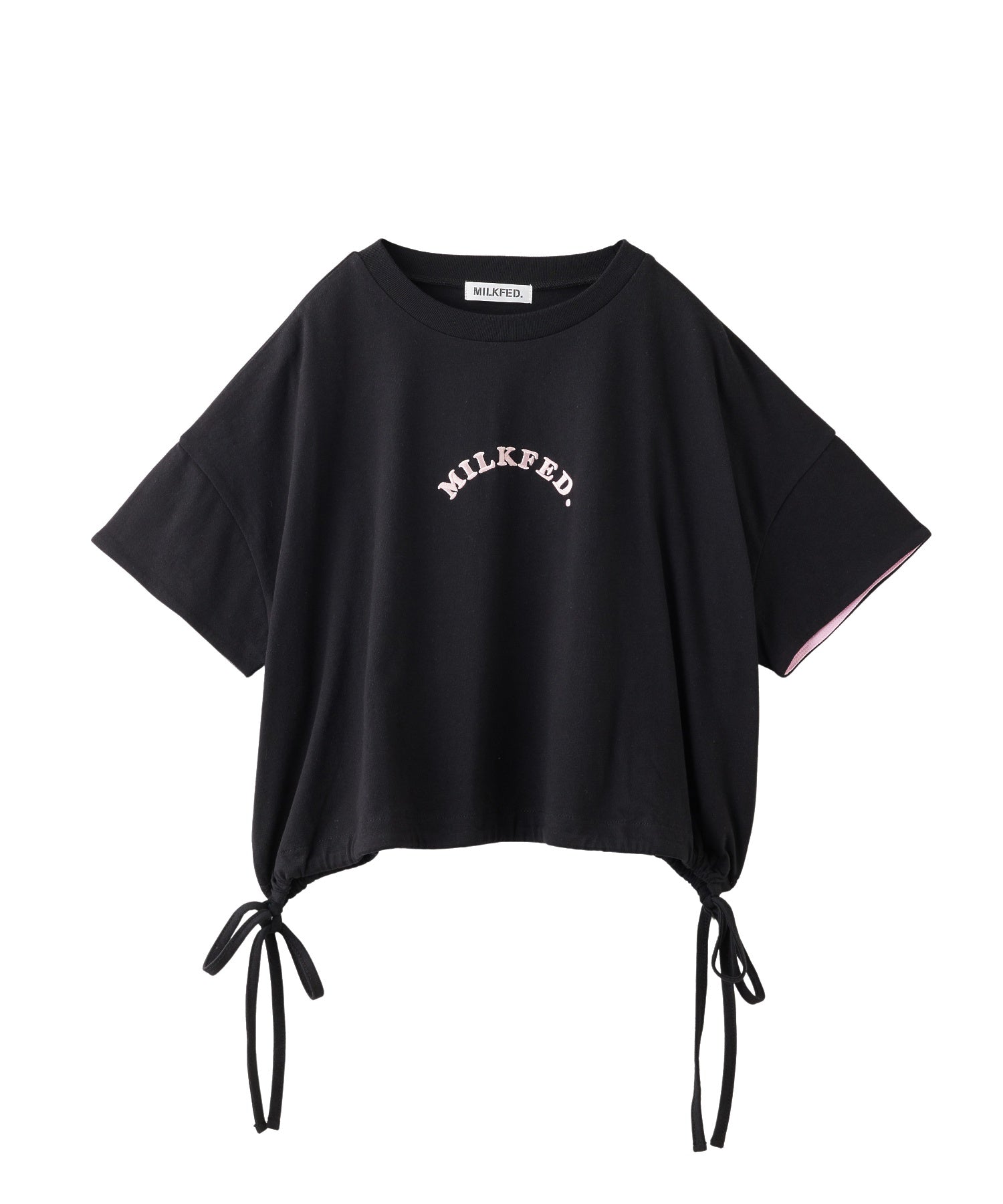 COLORED SLEEVE EDGE S/S TOP