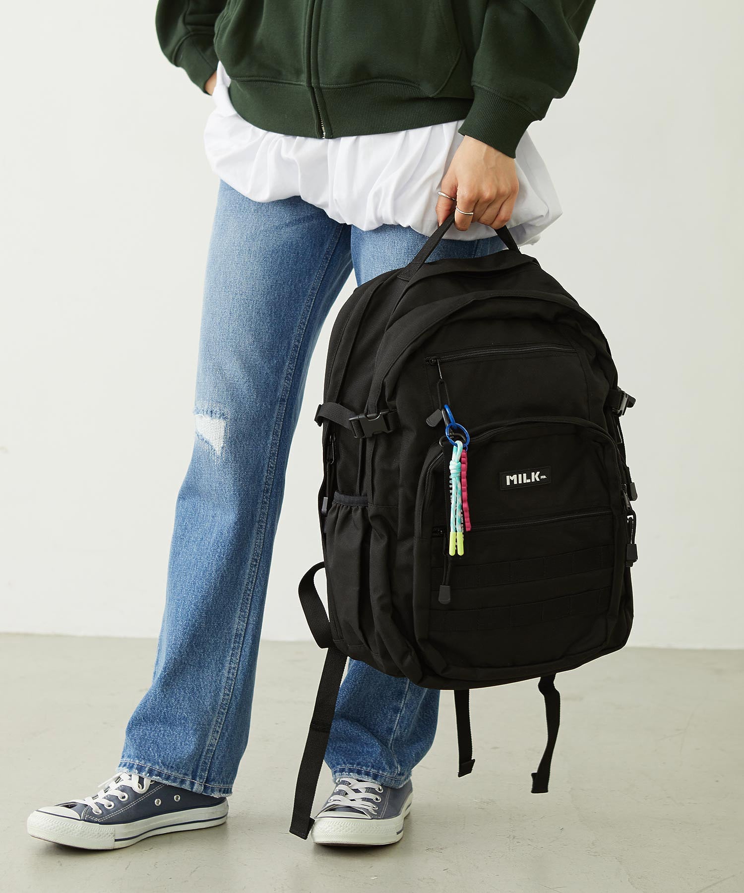 ACTIVE DOUBLE POCKET MOLLE BACKPACK MILKFED.