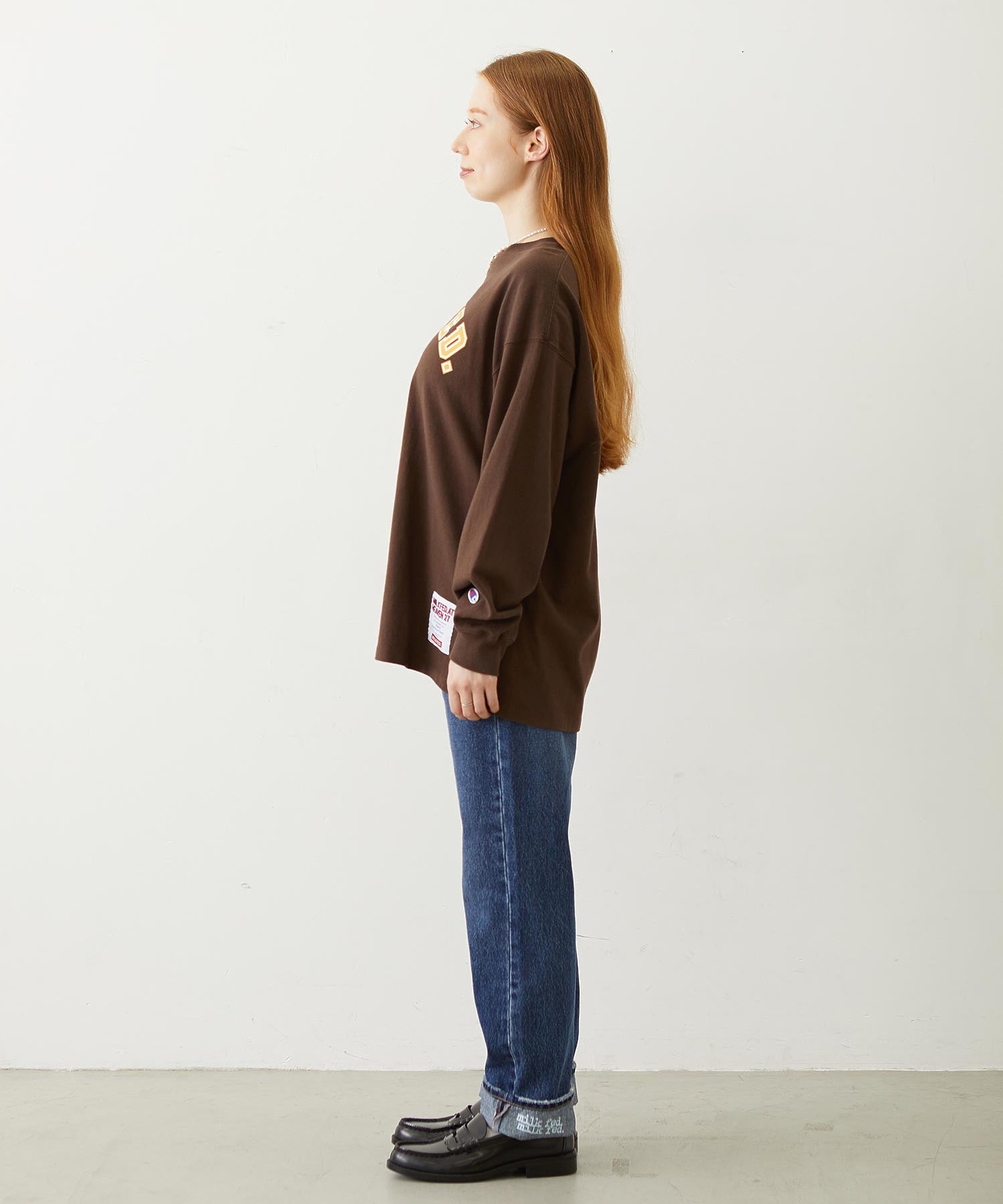 MILKFED.×CHAMPION LS TEE