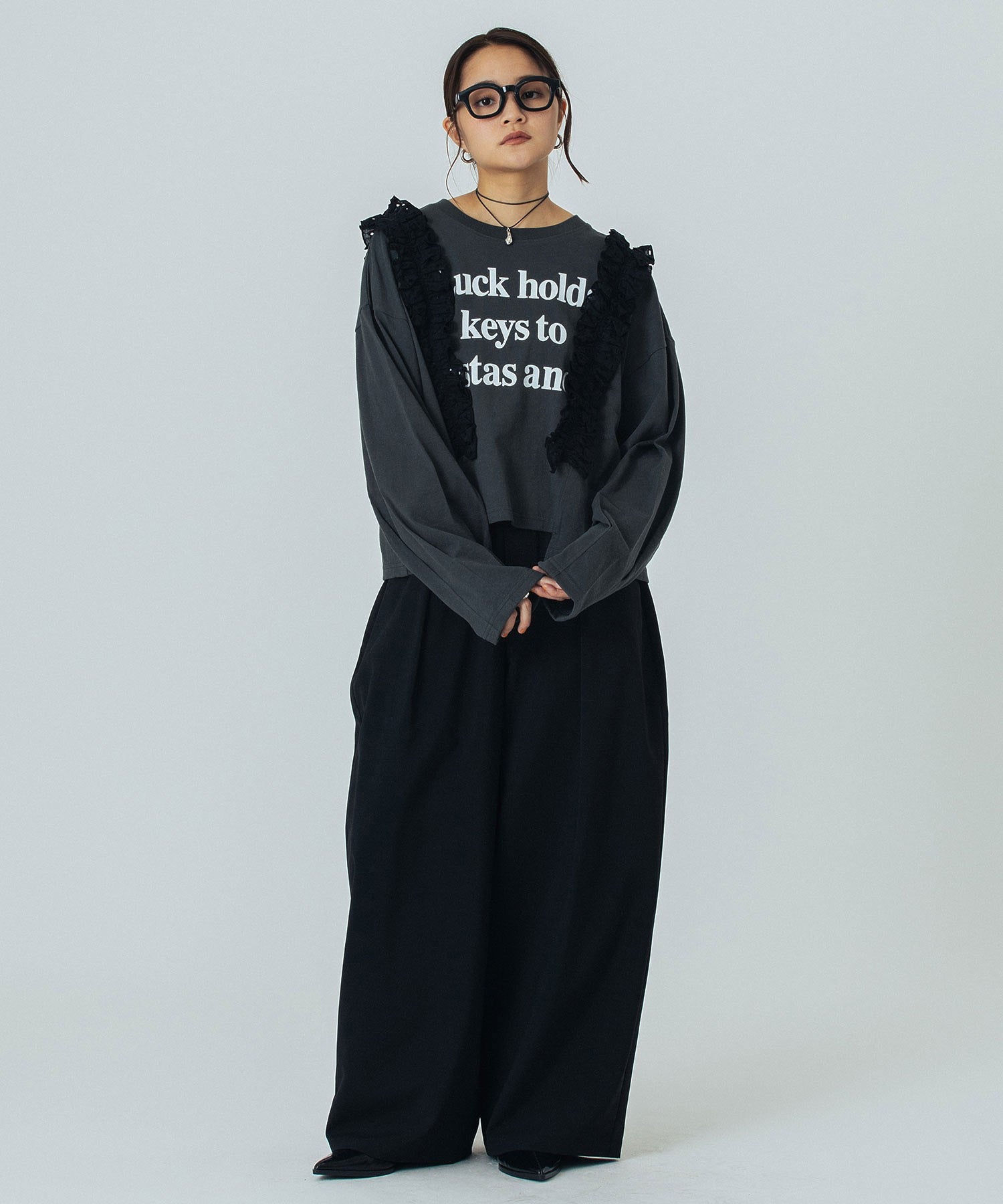 model:160cm 着用サイズ:S