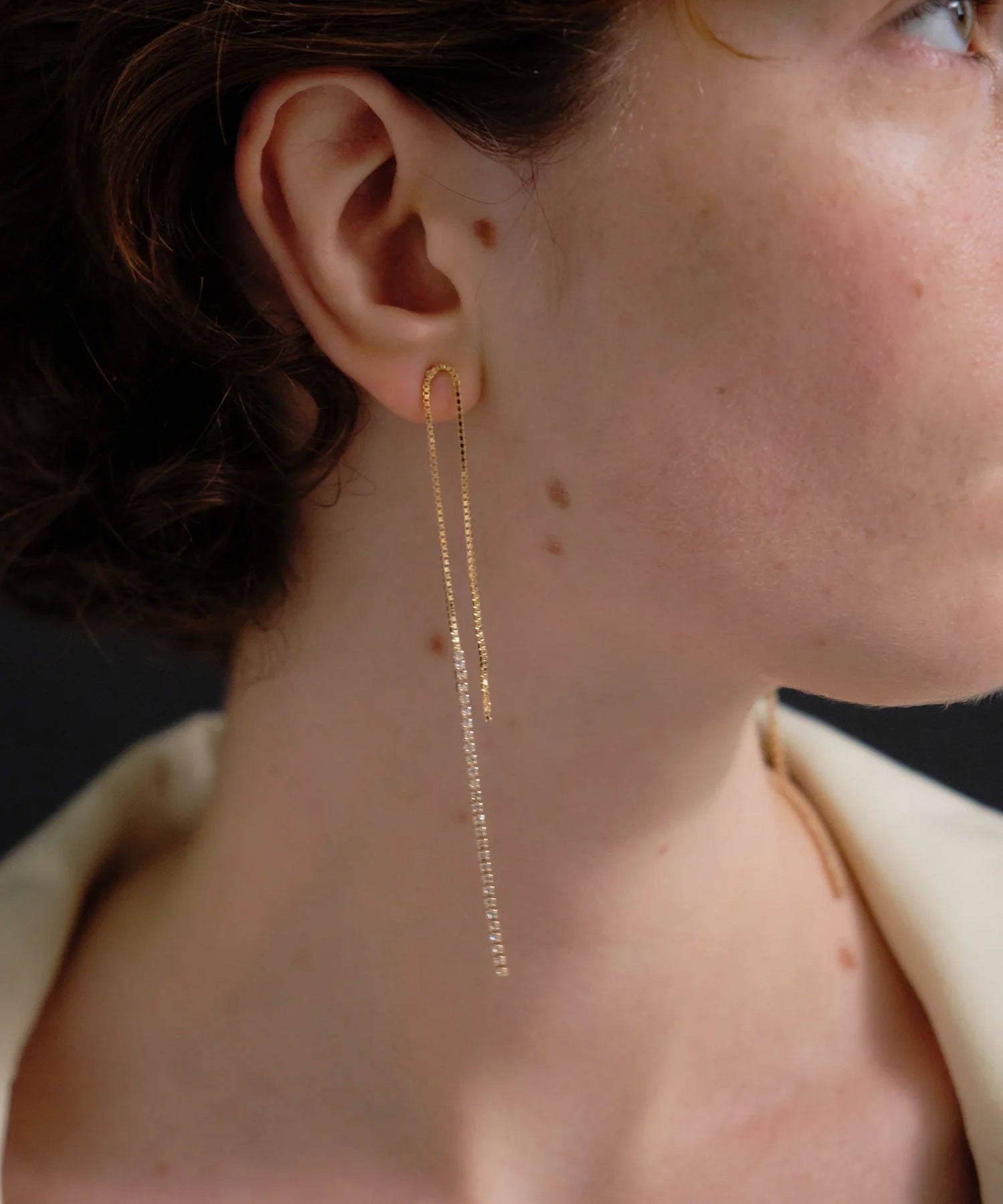 loni/LEAF BIJOU ASYMMETRY PIERCE