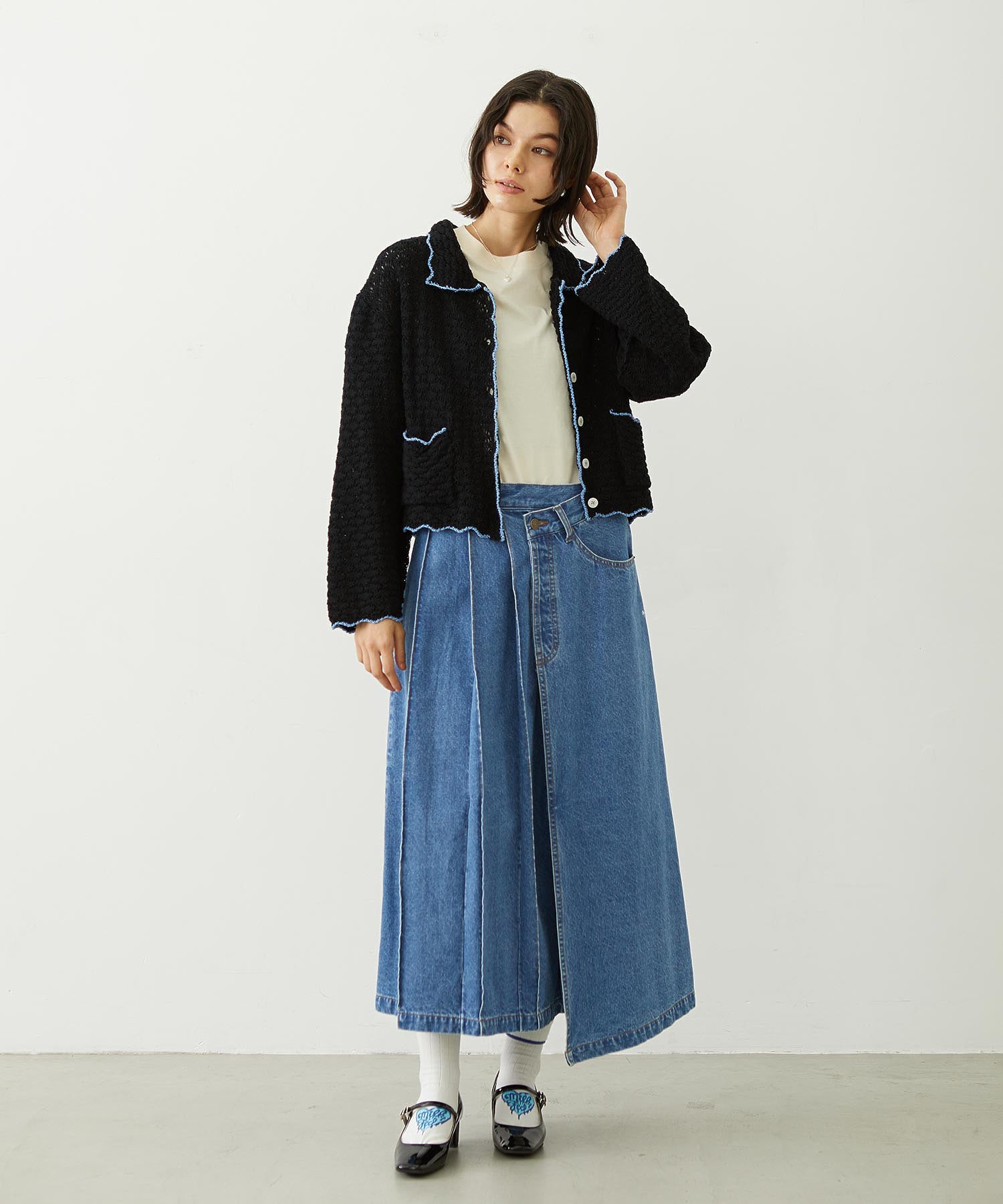 ASYMMETRICAL LONG SKIRT