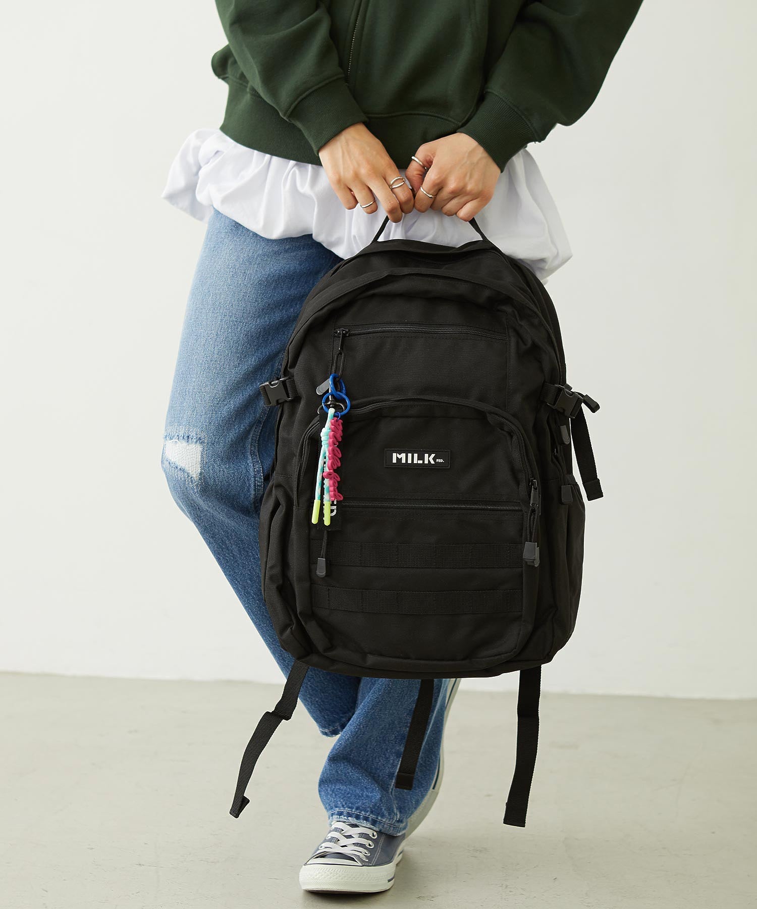 ACTIVE DOUBLE POCKET MOLLE BACKPACK MILKFED.