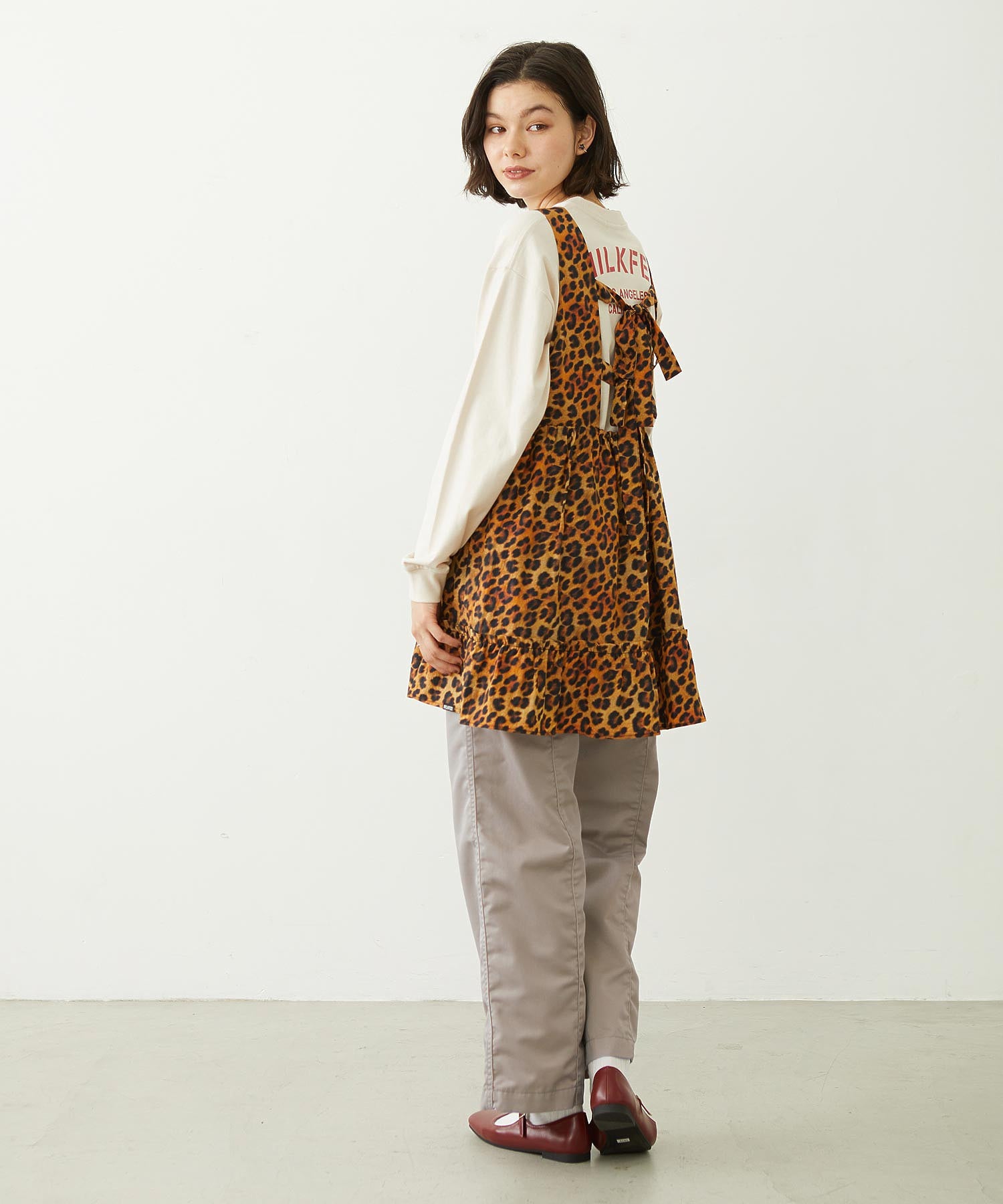 LEOPARD PRINT MINI DRESS