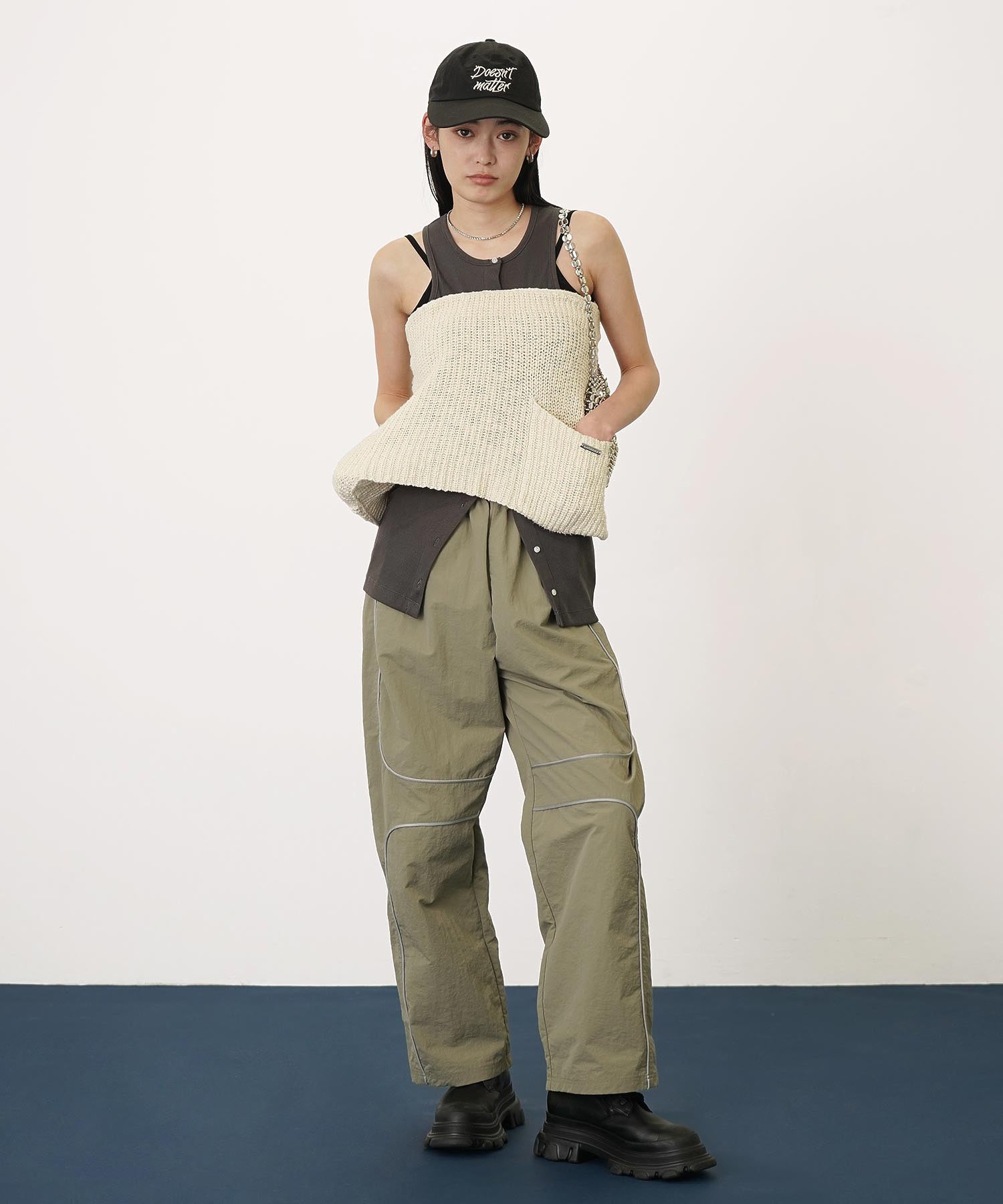 ニットスカートセットパンツ