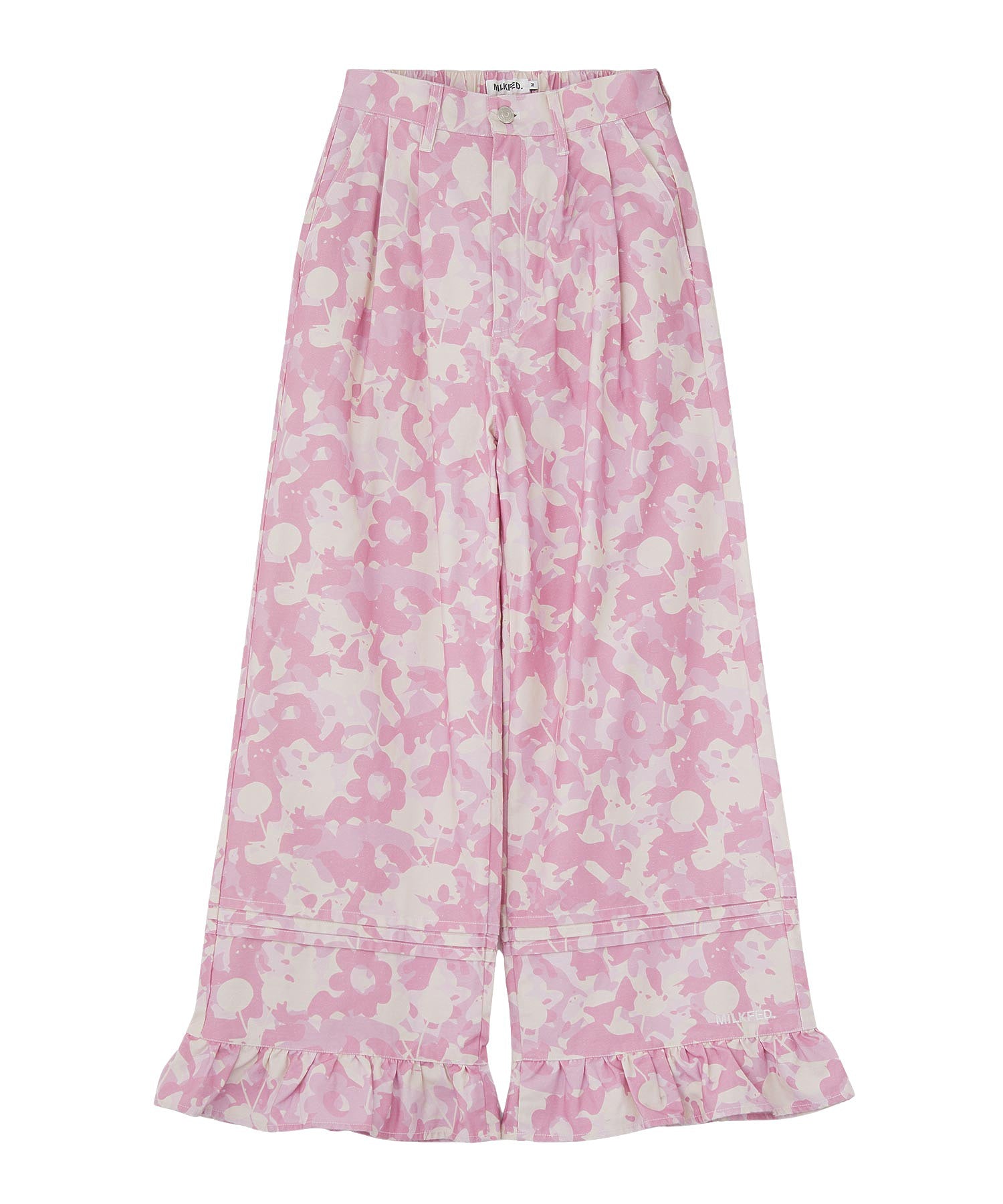 FRILL HEM CAMO PANTS