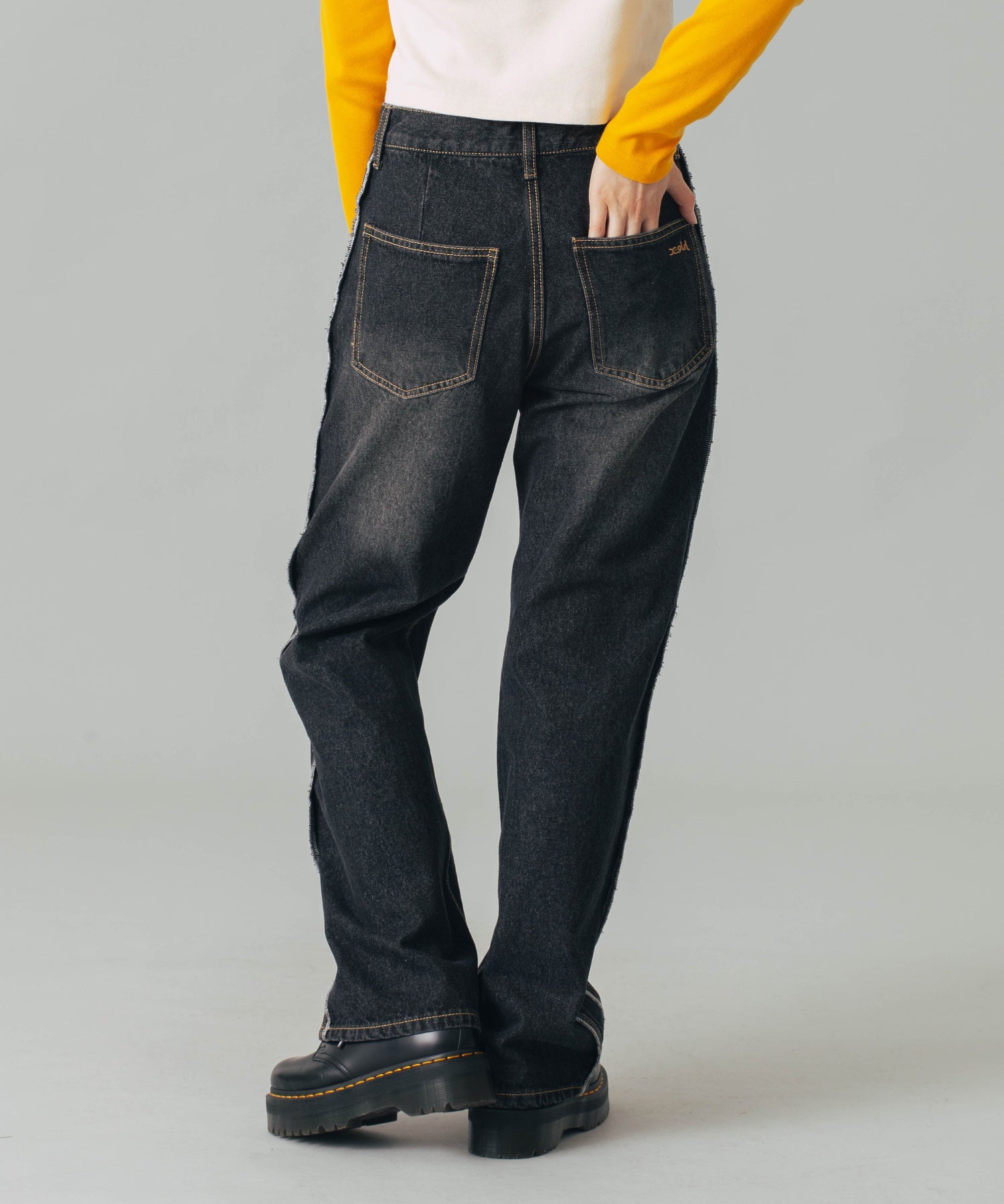 SIDE STRIPE DENIM PANTS