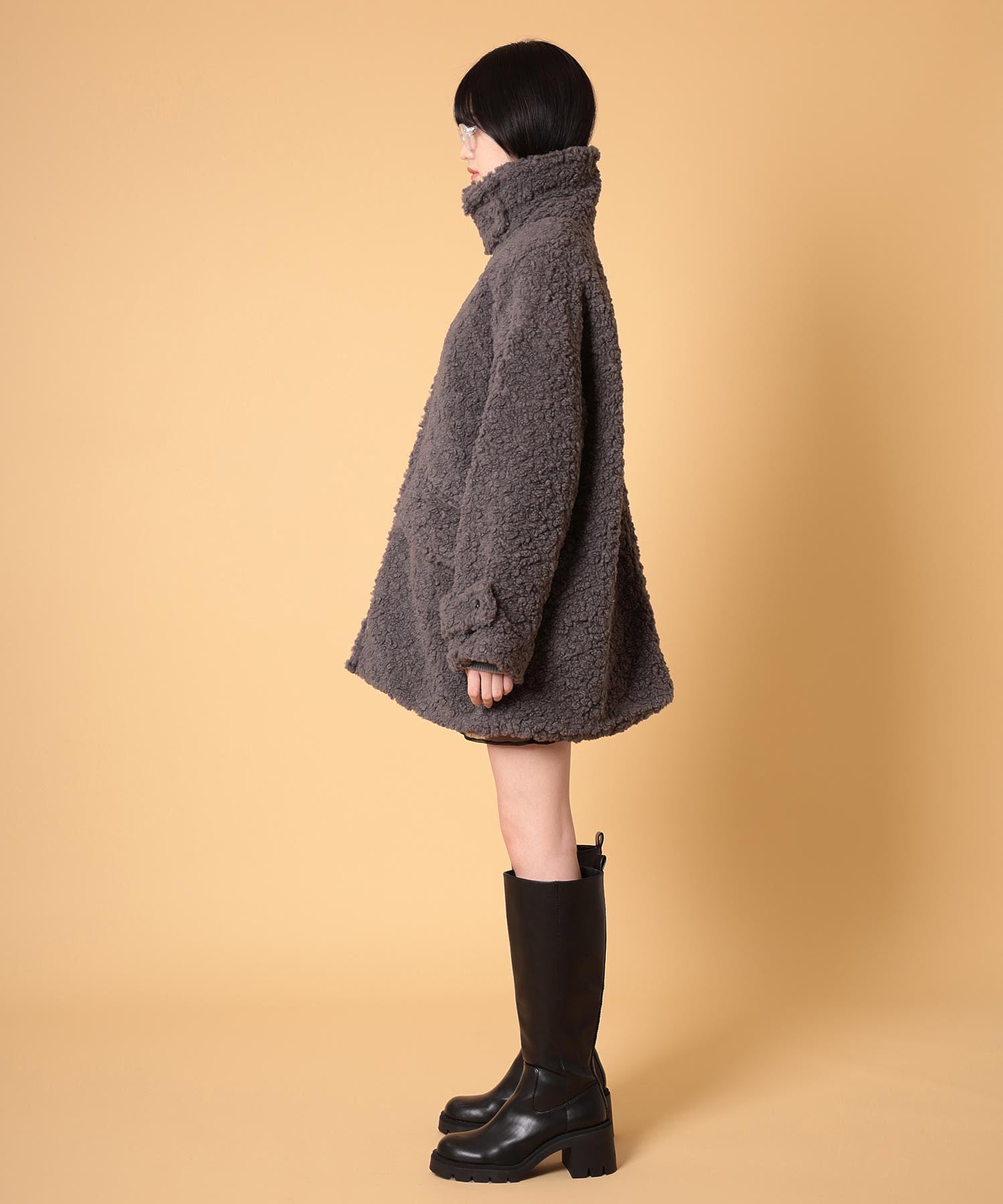 ボアハーフコート