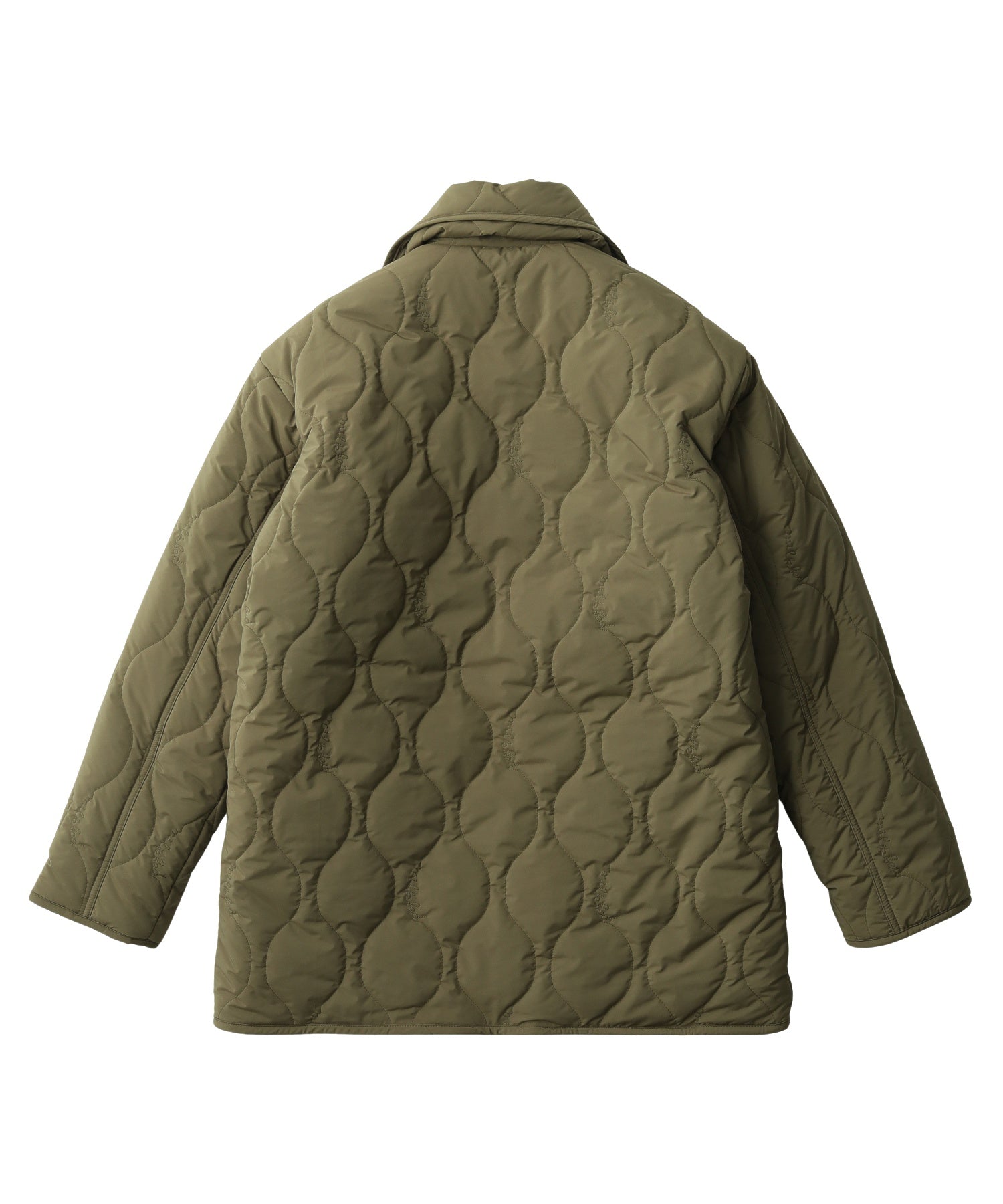 REVERSIBLE QUILTED LOGO LONG COAT
