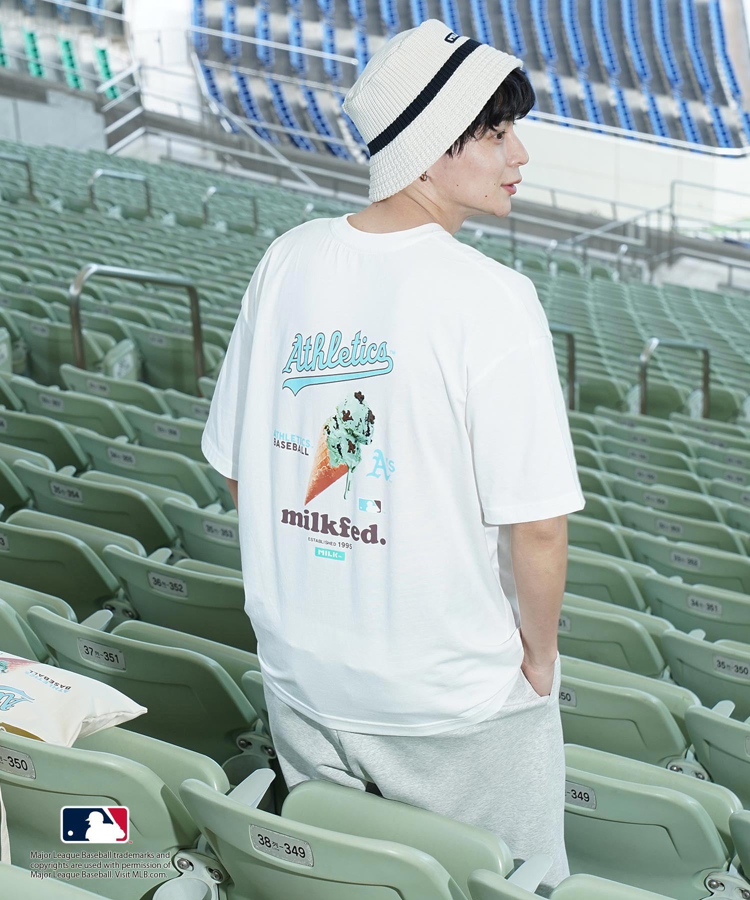 MILKFED. × MLB BIG S/S TOP