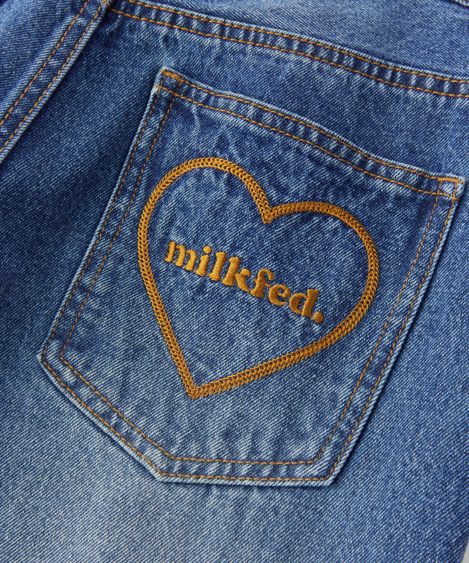 COOPER HEART WIDE DENIM PANTS