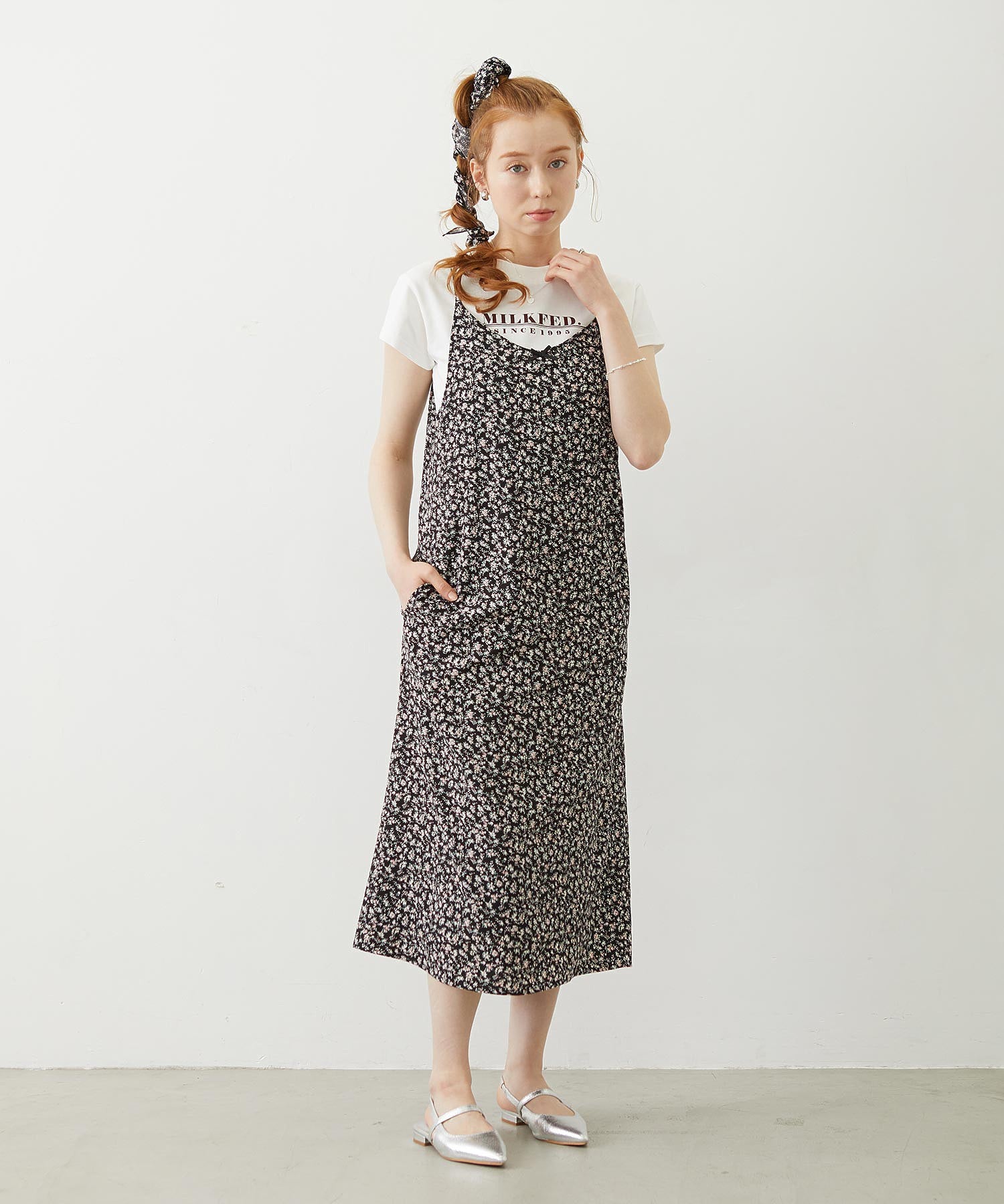 FLORAL CAMISOLE DRESS